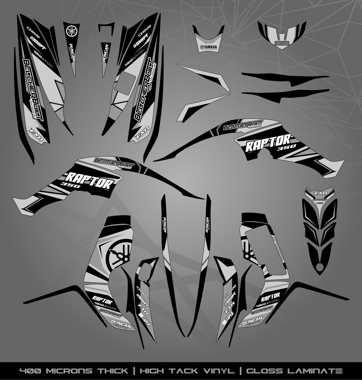 Full Sticker Kit for Yamaha Raptor 350