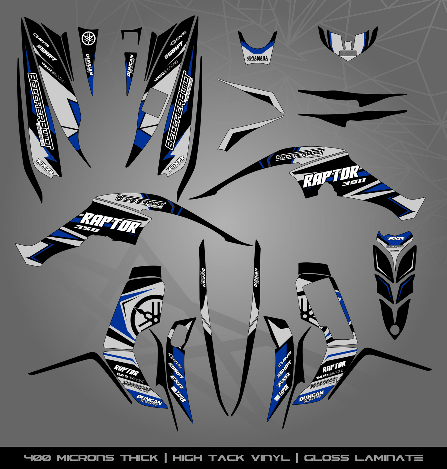 Full Sticker Kit for Yamaha Raptor 350