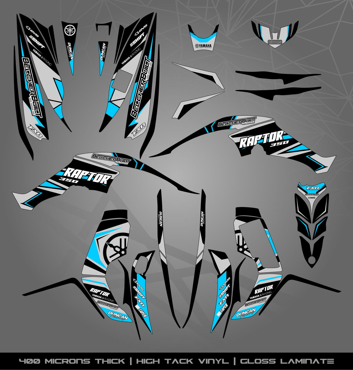 Full Sticker Kit for Yamaha Raptor 350