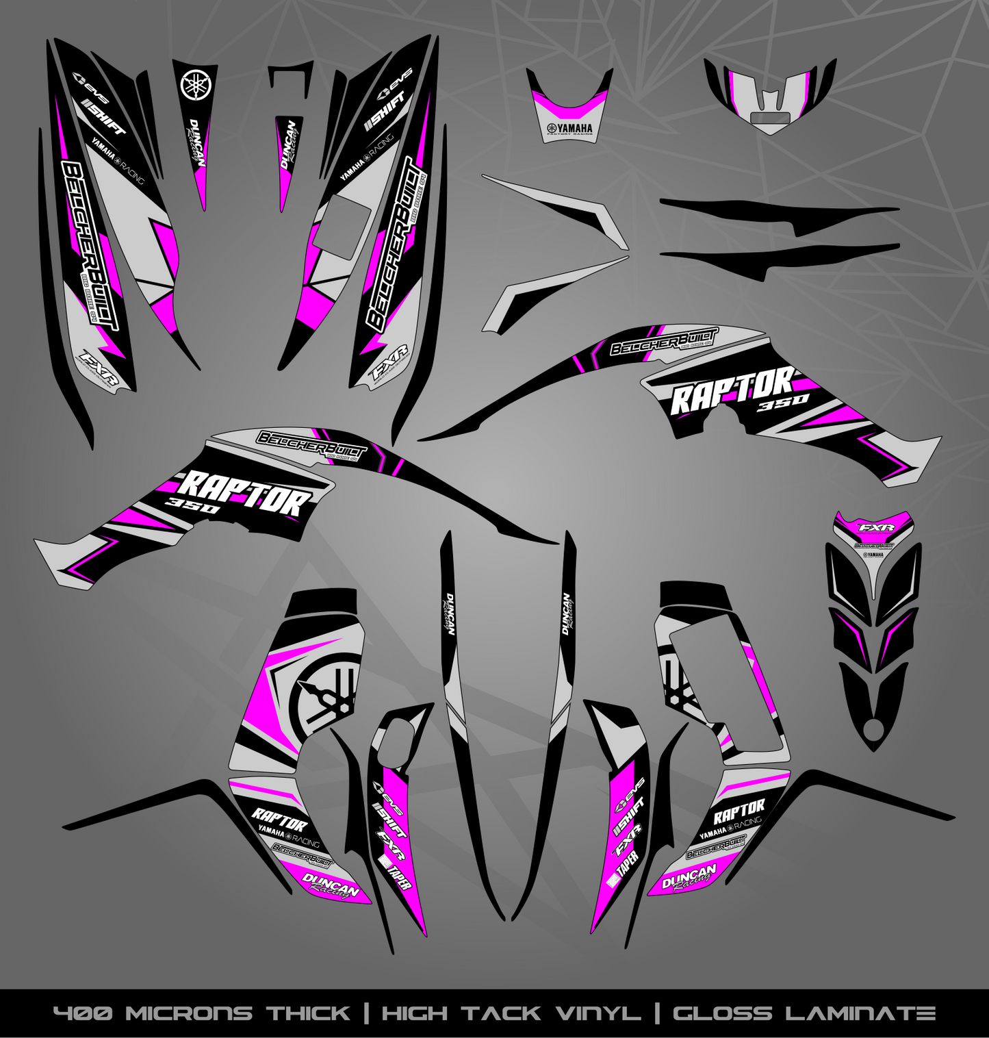 Full Sticker Kit for Yamaha Raptor 350