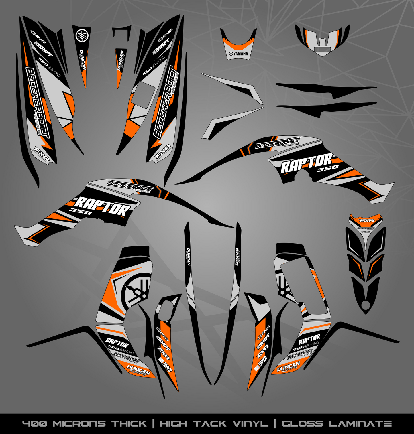 Full Sticker Kit for Yamaha Raptor 350
