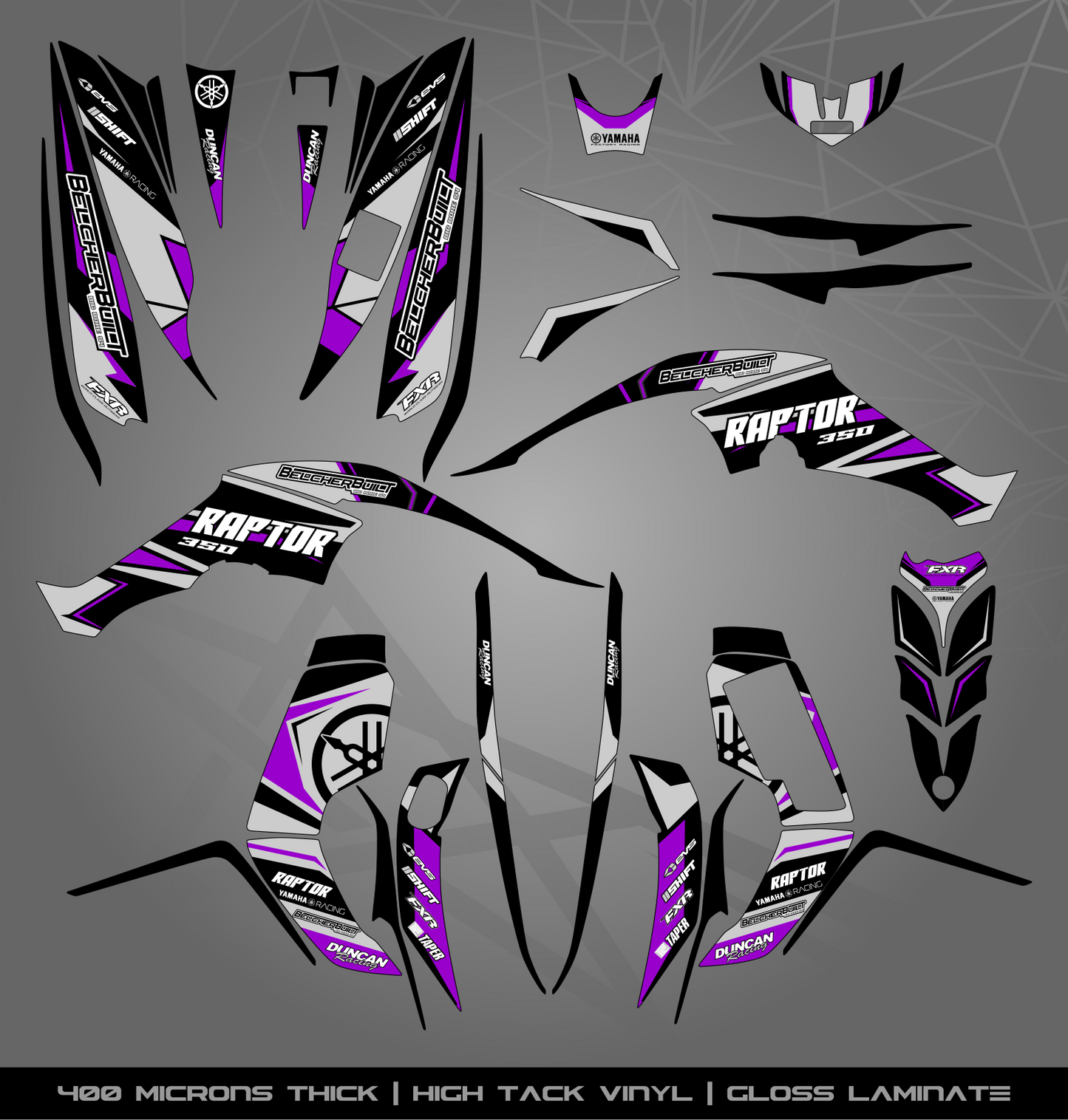 Full Sticker Kit for Yamaha Raptor 350