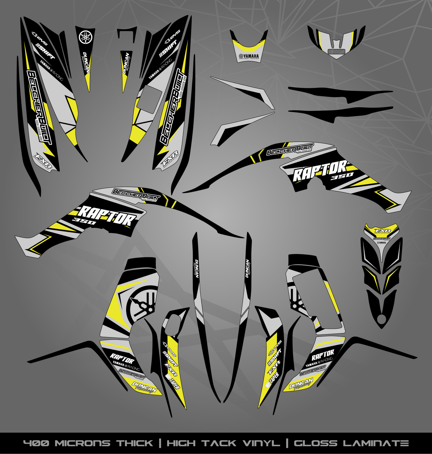 Full Sticker Kit for Yamaha Raptor 350