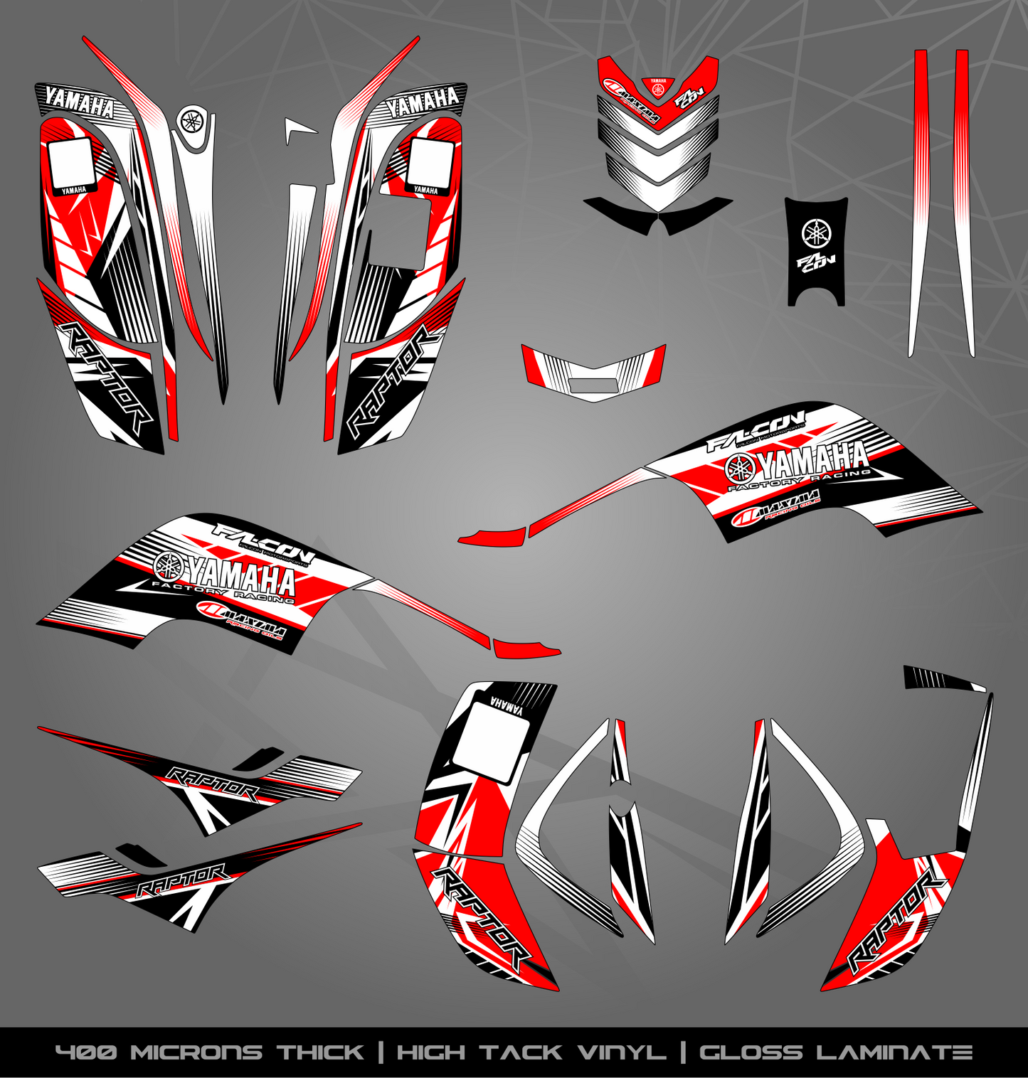 Full Sticker Kit for Yamaha Raptor 50