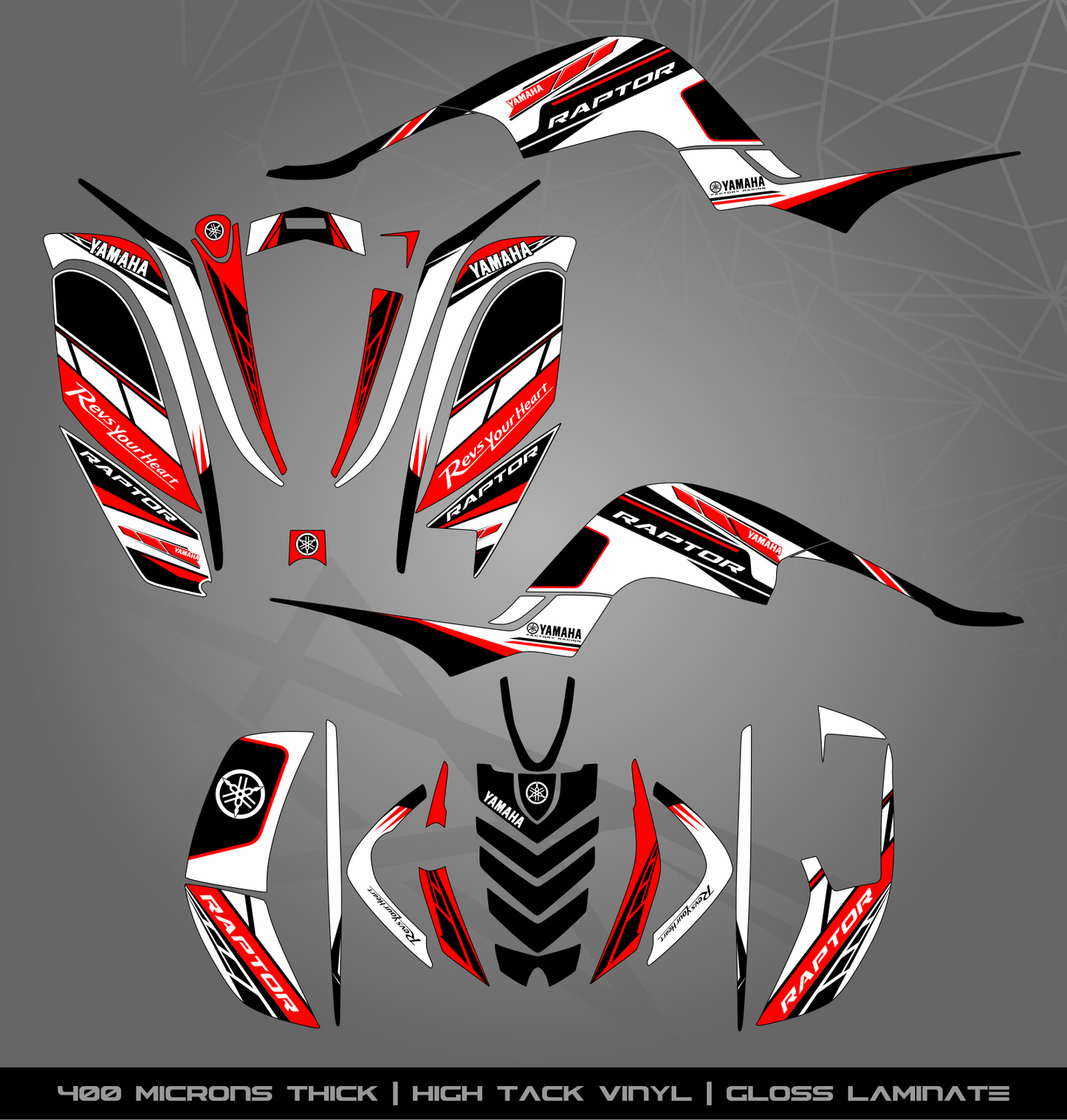 Full Sticker Kit for Yamaha Raptor 660 R
