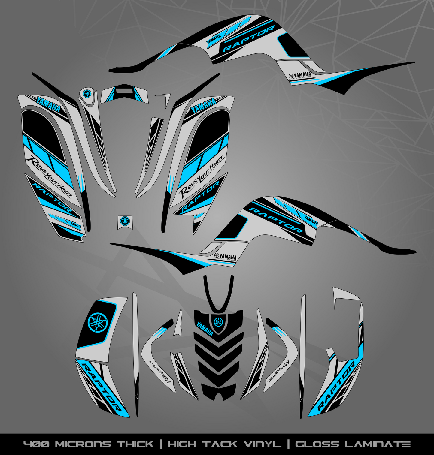 Full Sticker Kit for Yamaha Raptor 660 R