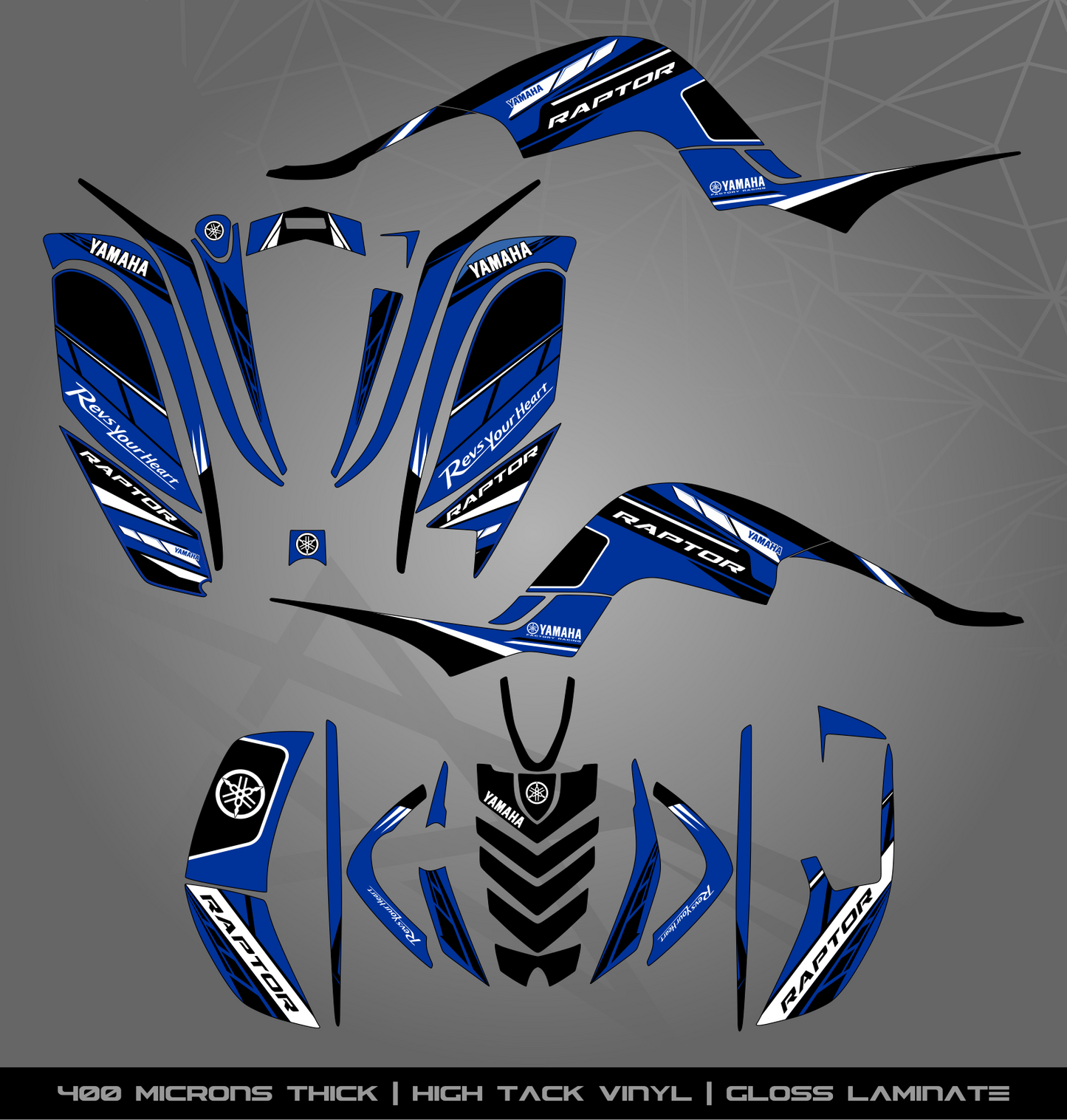 Full Sticker Kit for Yamaha Raptor 660 R