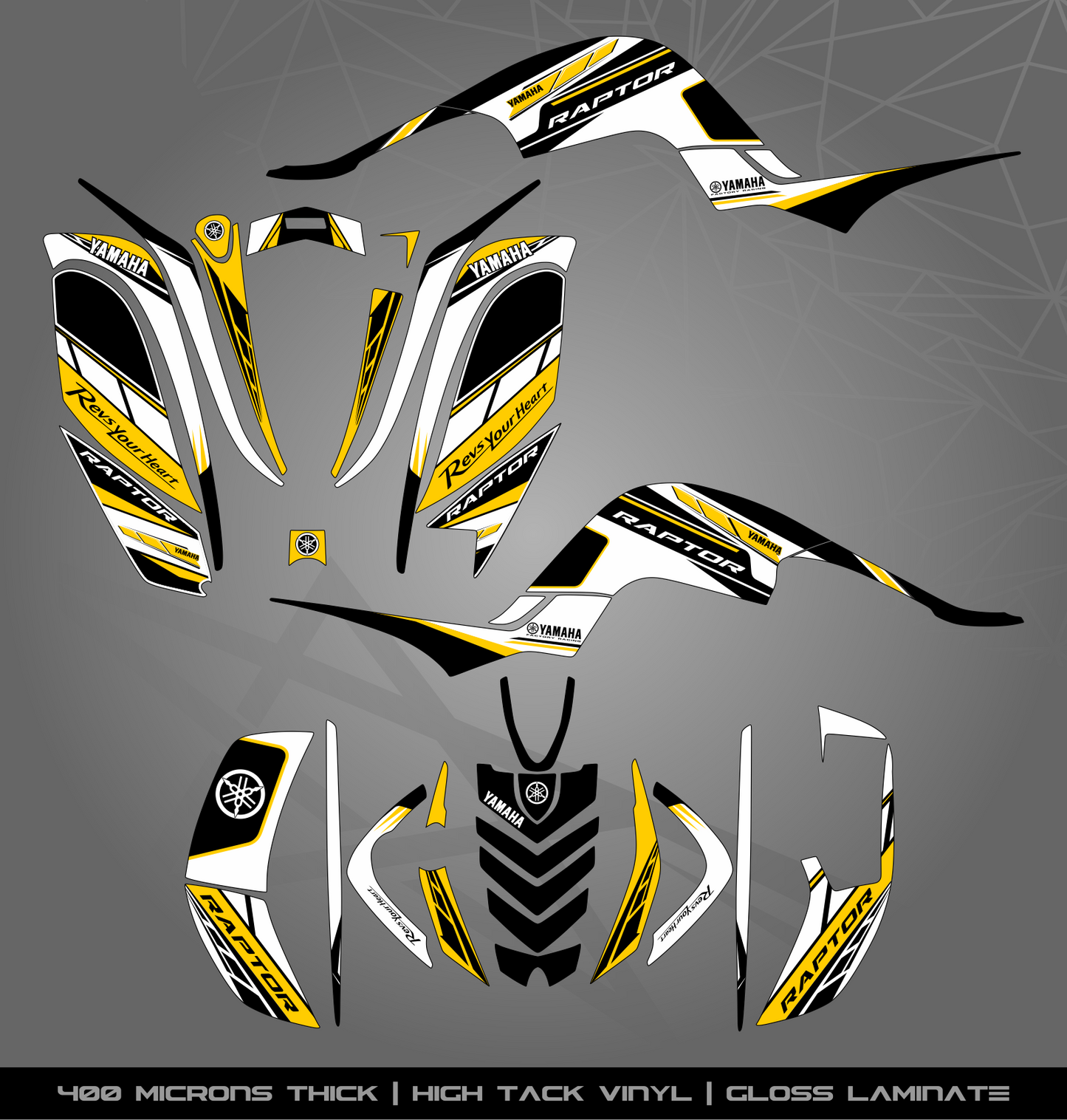Full Sticker Kit for Yamaha Raptor 660 R