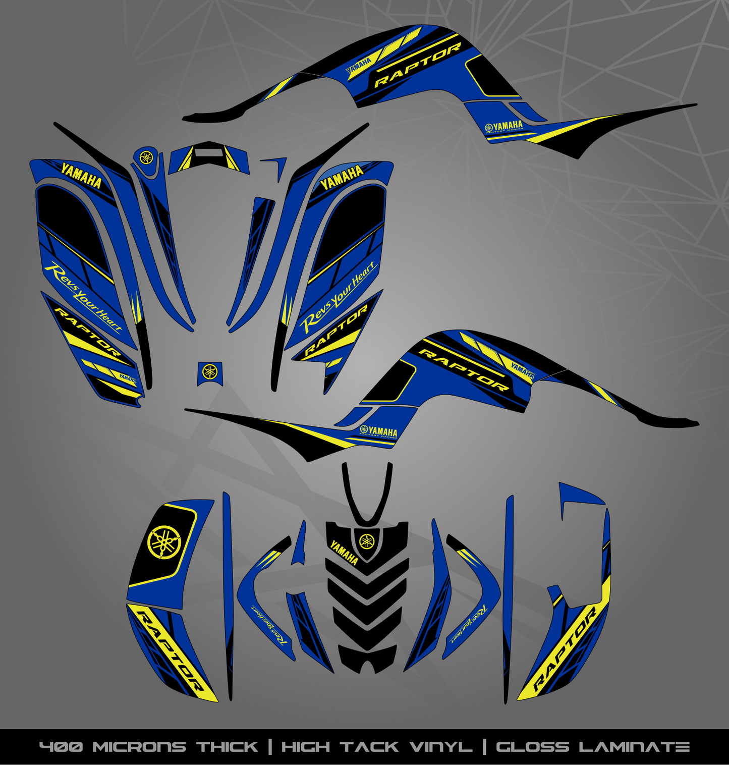 Full Sticker Kit for Yamaha Raptor 660 R