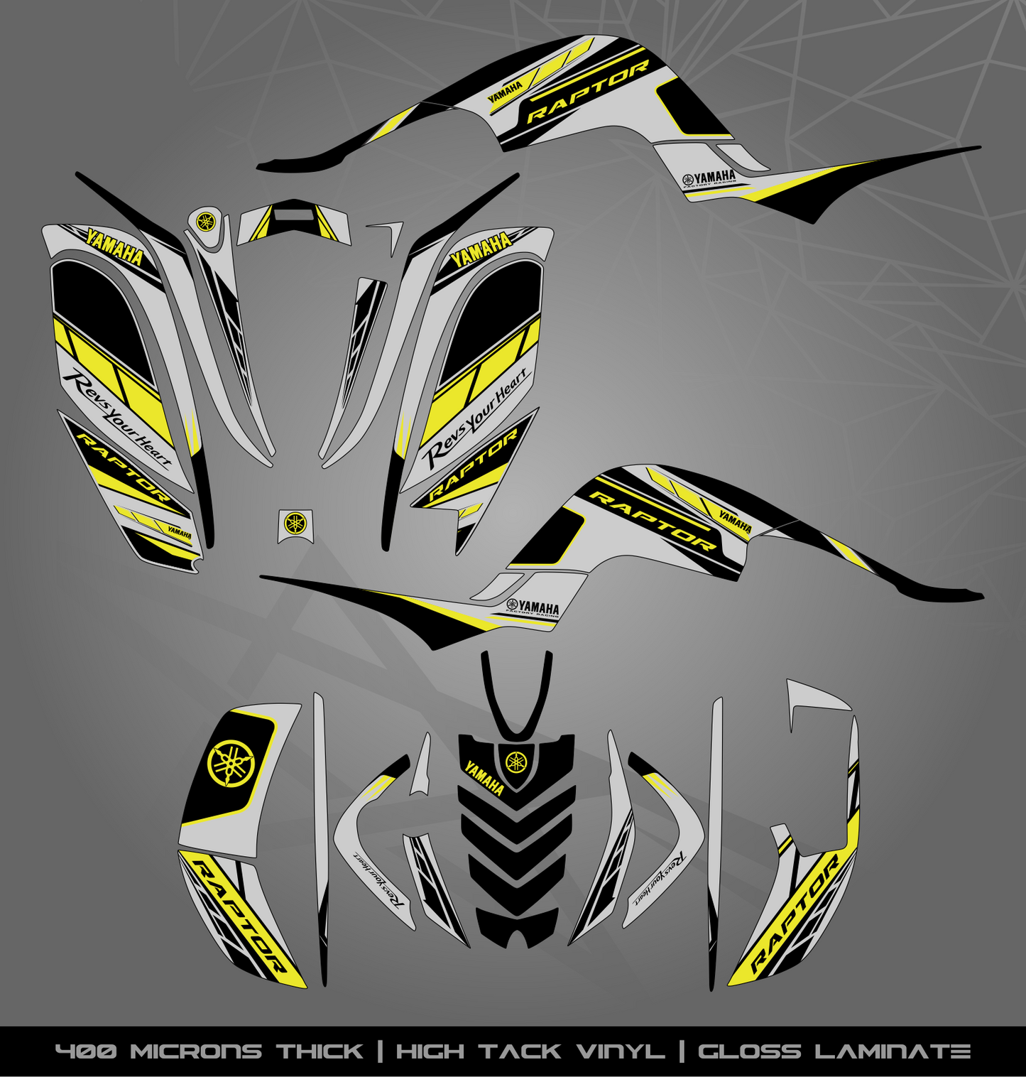 Full Sticker Kit for Yamaha Raptor 660 R