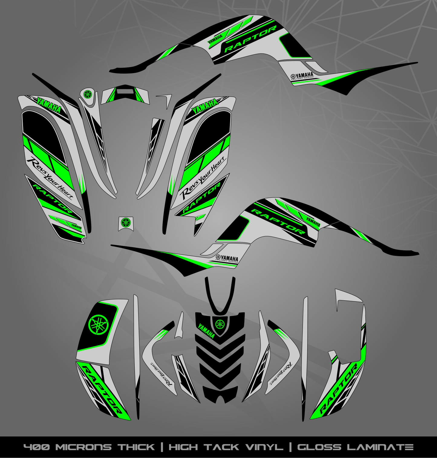 Full Sticker Kit for Yamaha Raptor 660 R