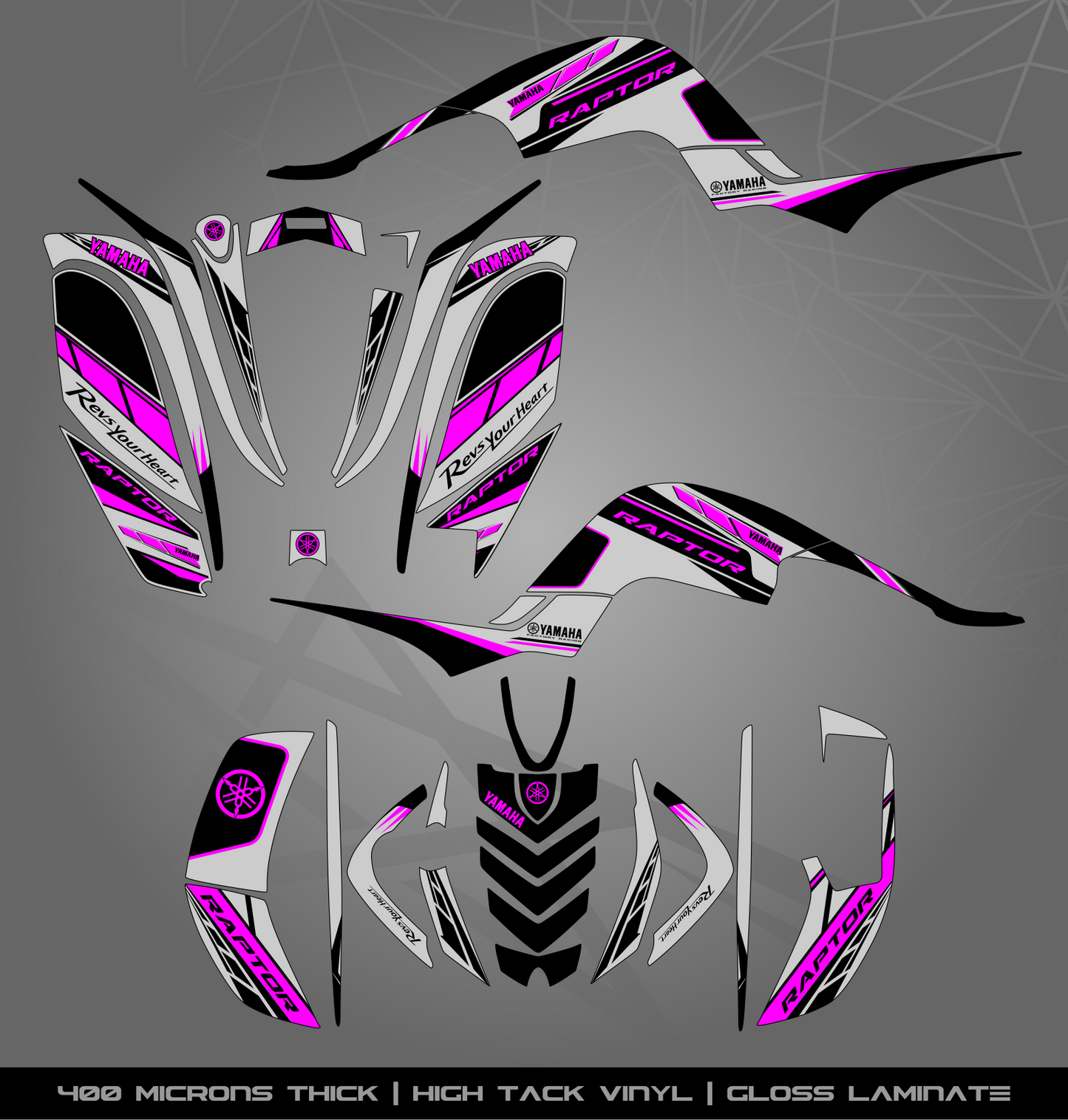 Full Sticker Kit for Yamaha Raptor 660 R