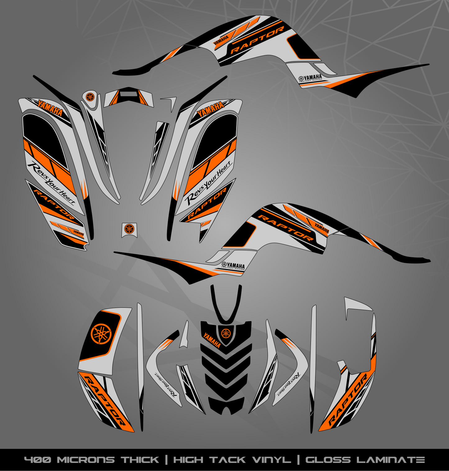Full Sticker Kit for Yamaha Raptor 660 R