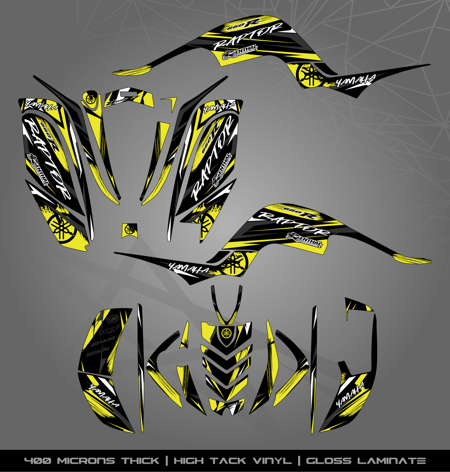 Full Sticker Kit for Yamaha Raptor 660 R