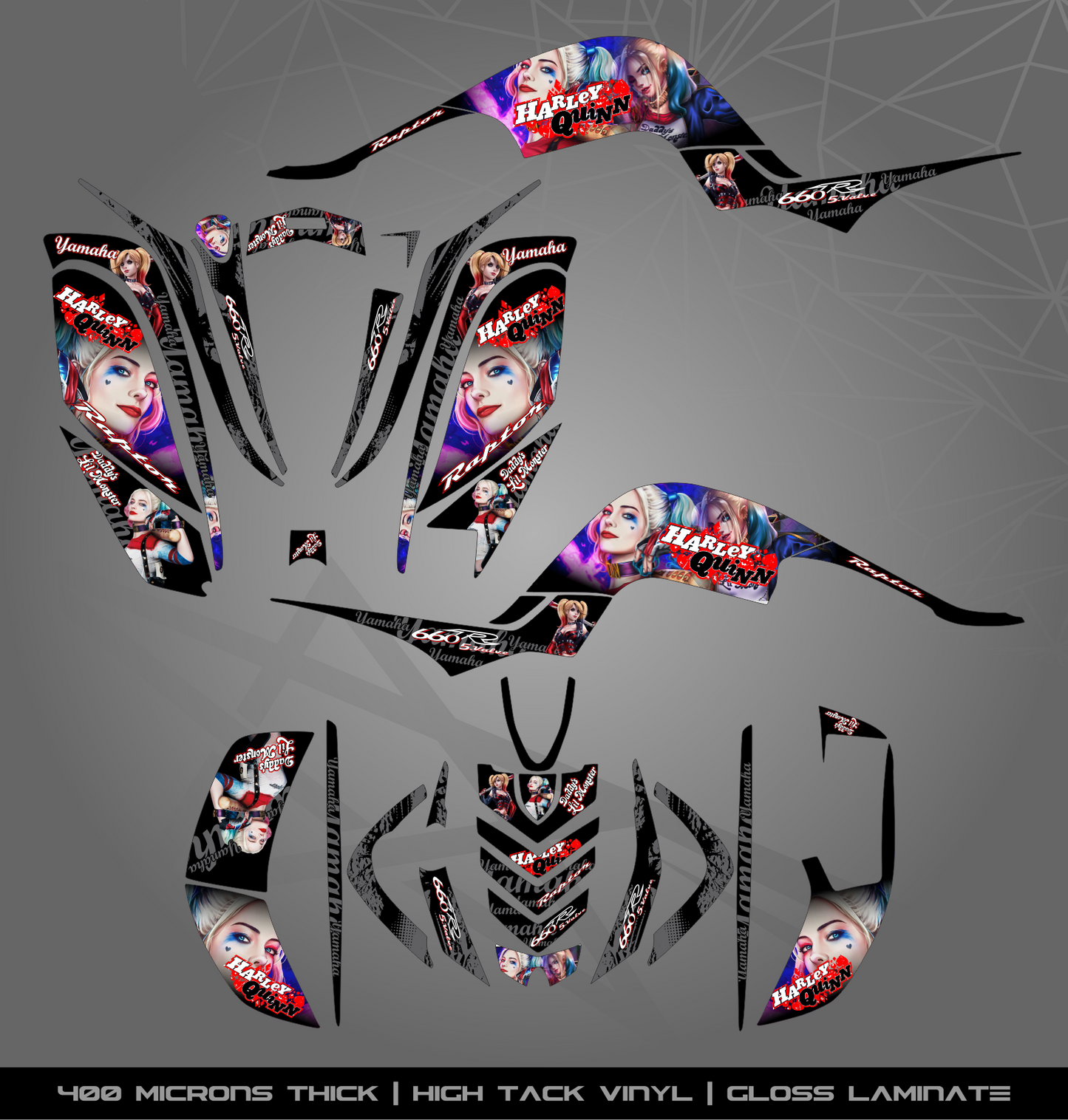 Full Sticker Kit for Yamaha Raptor 660 R