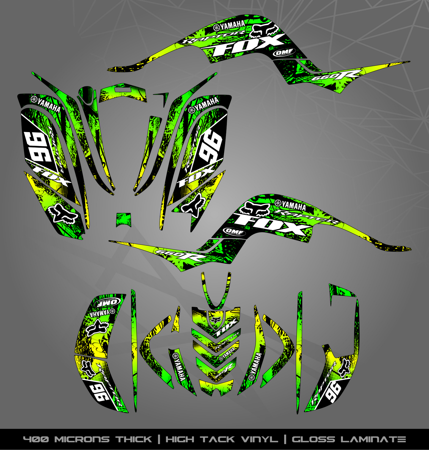 Full Sticker Kit for Yamaha Raptor 660 R