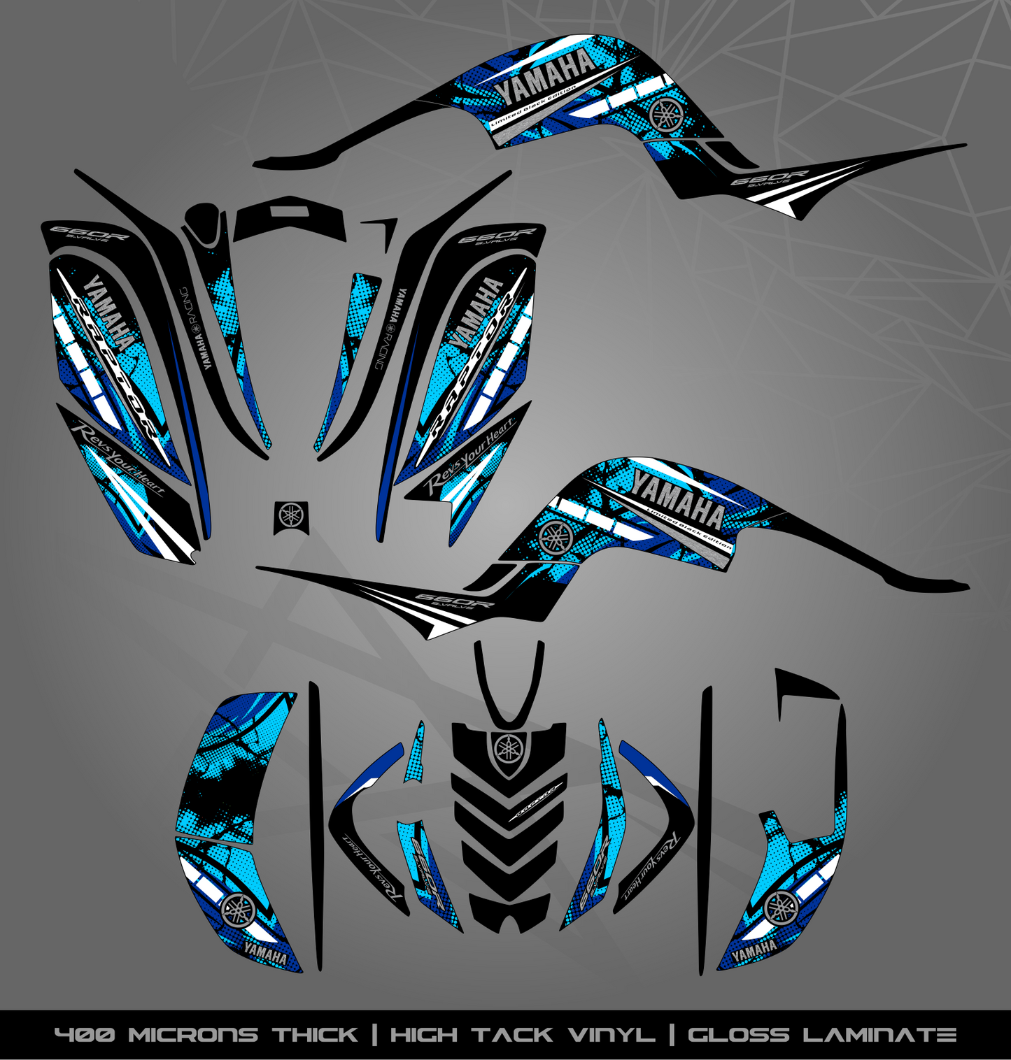 Full Sticker Kit for Yamaha Raptor 660 R