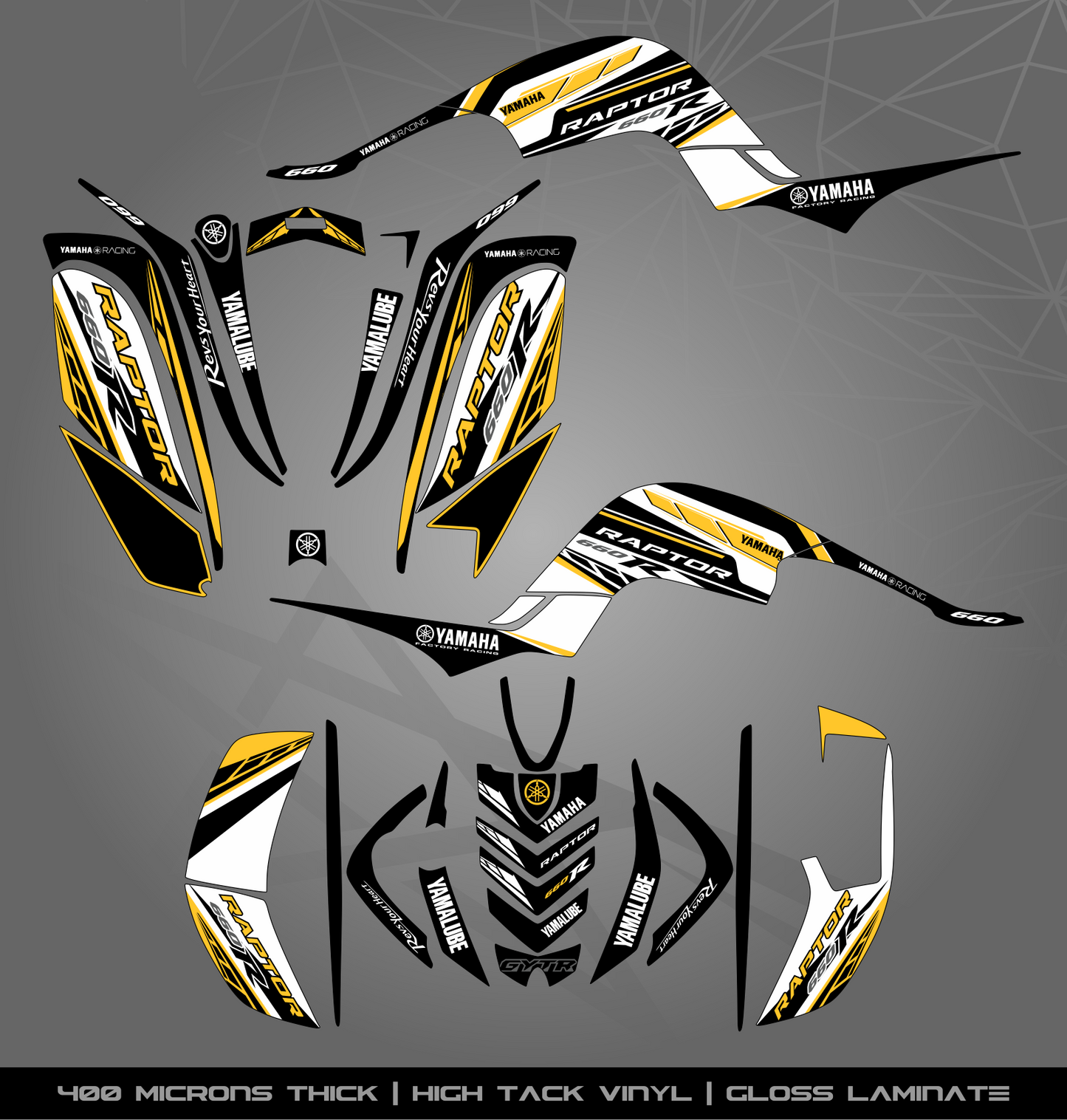 Full Sticker Kit for Yamaha Raptor 660 R