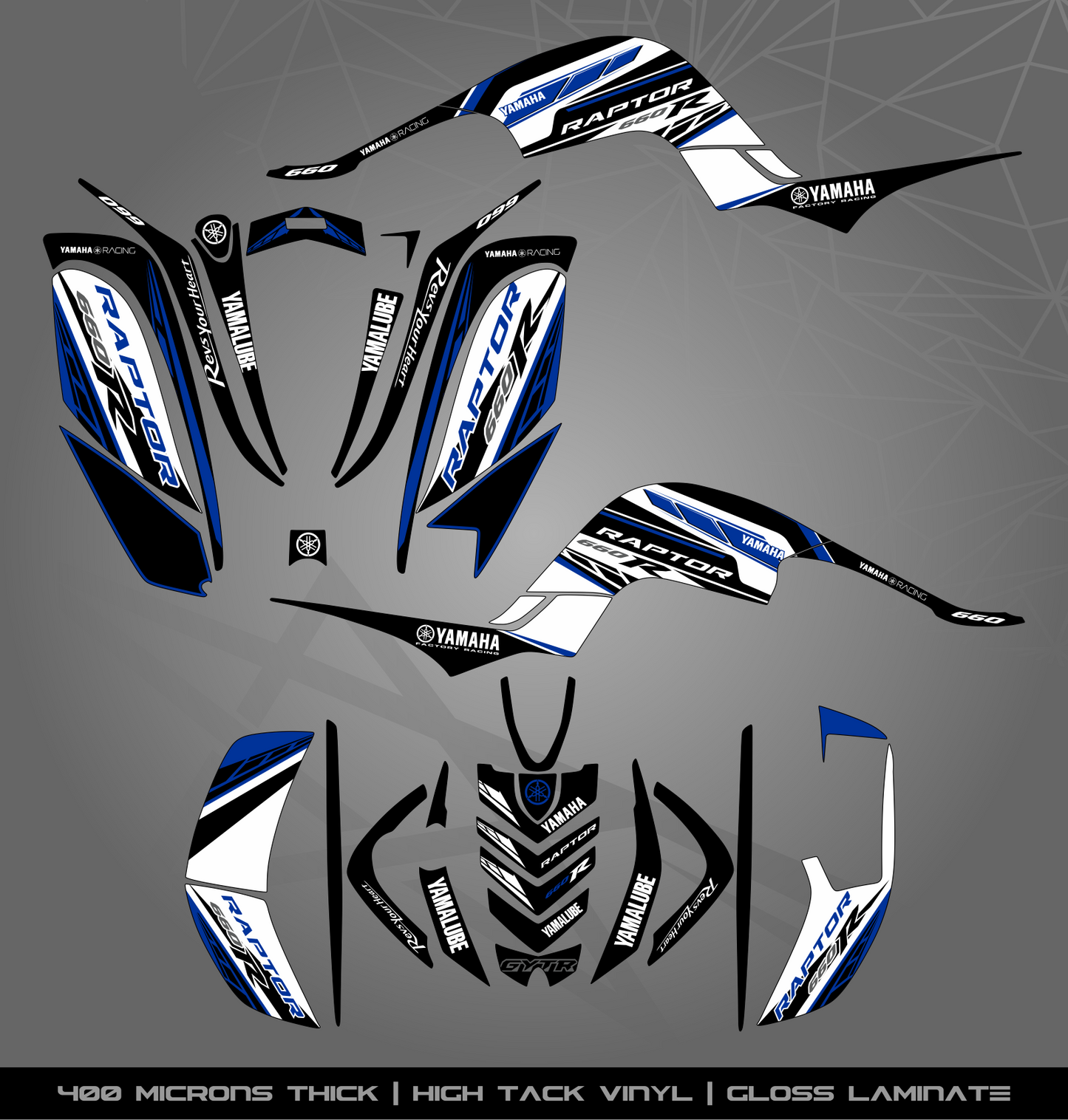 Full Sticker Kit for Yamaha Raptor 660 R