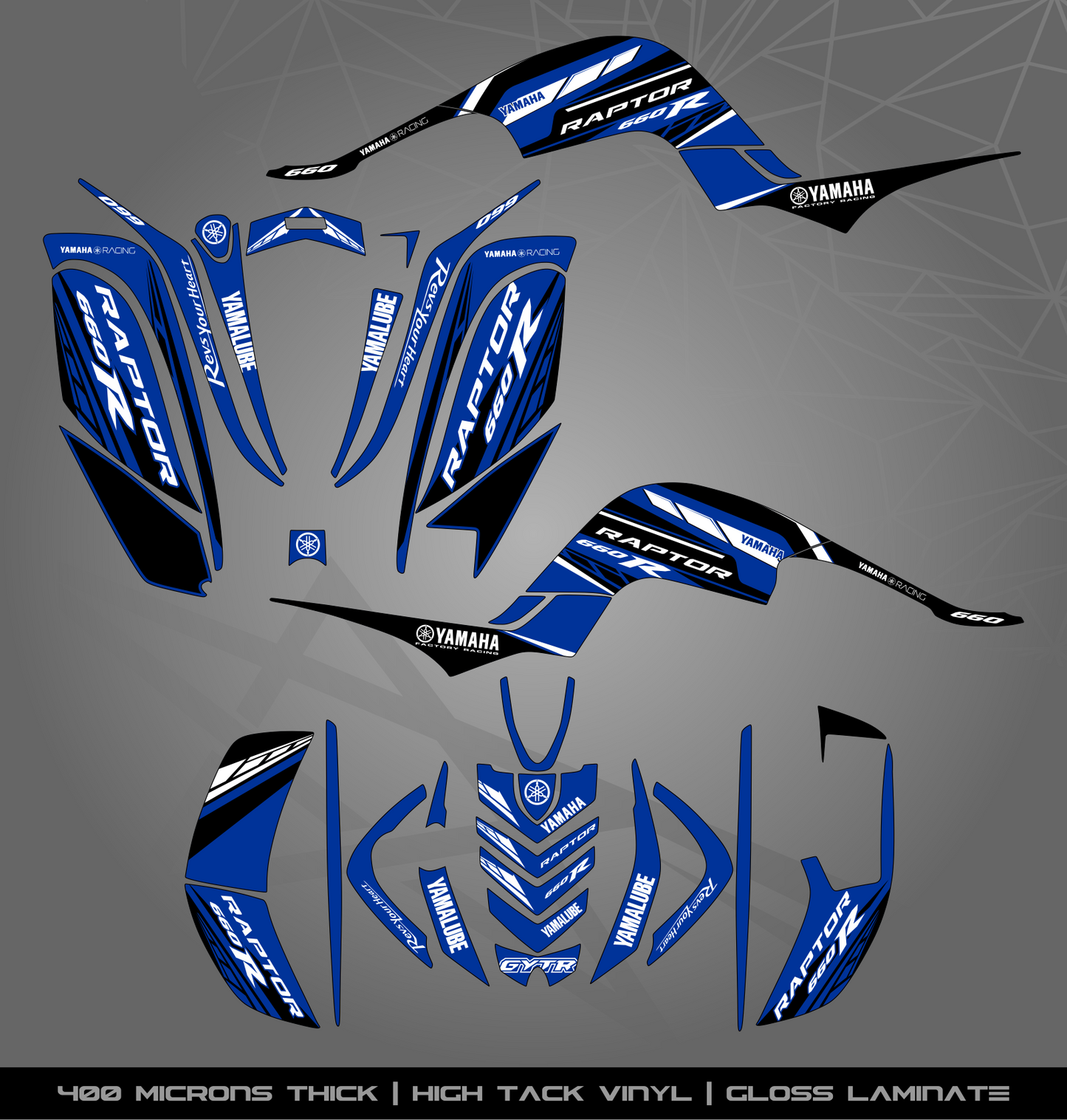 Full Sticker Kit for Yamaha Raptor 660 R