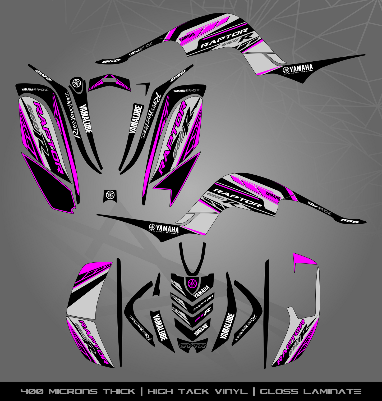 Full Sticker Kit for Yamaha Raptor 660 R