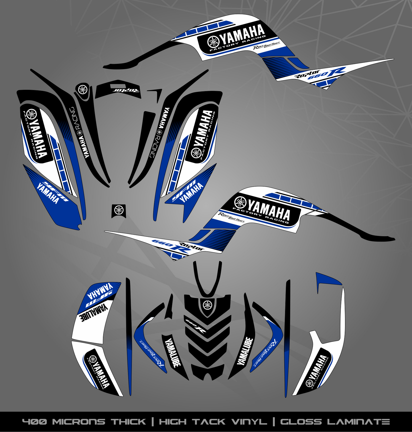 Full Sticker Kit for Yamaha Raptor 660 R