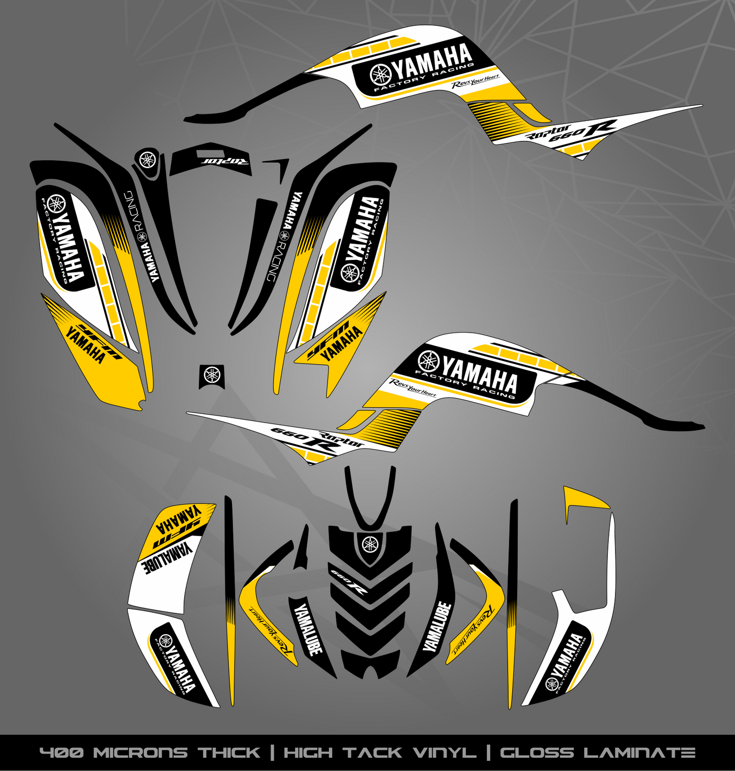 Full Sticker Kit for Yamaha Raptor 660 R