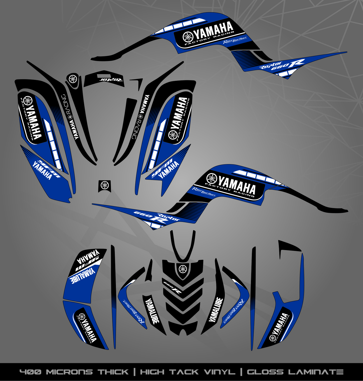 Full Sticker Kit for Yamaha Raptor 660 R