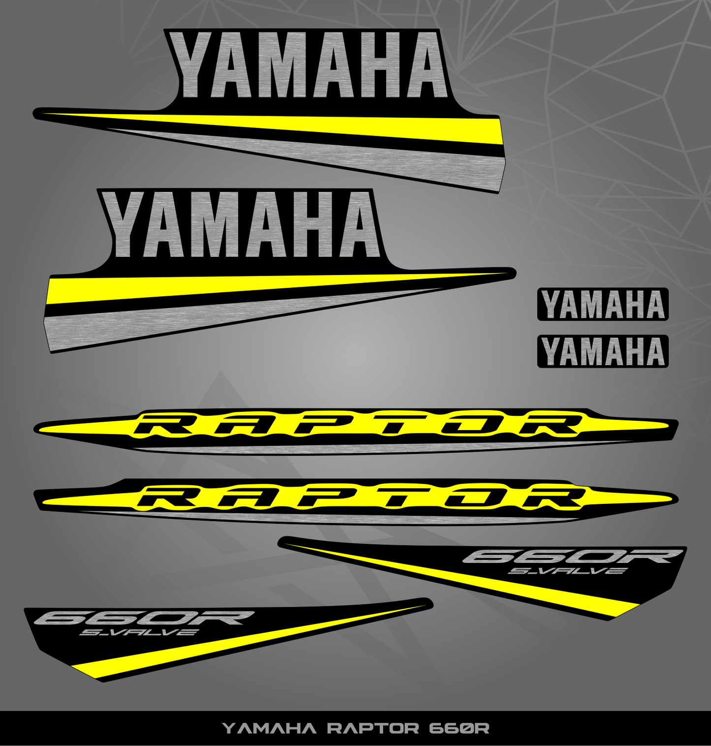 Partial Sticker Kit for Yamaha Raptor 660 R
