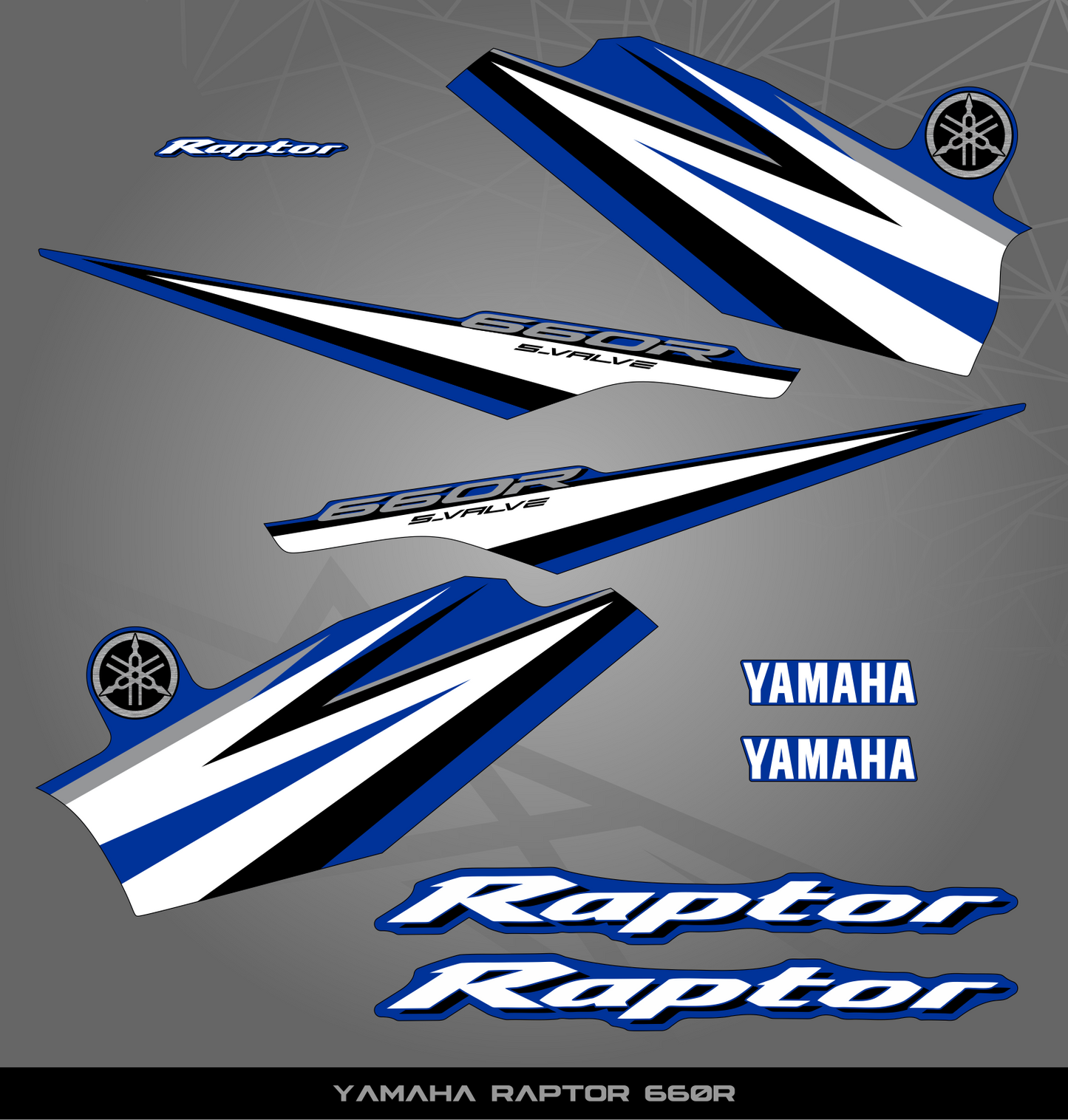 Partial Sticker Kit for Yamaha Raptor 660 R