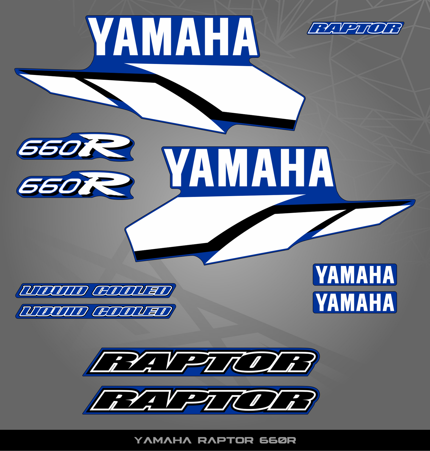 Partial Sticker Kit for Yamaha Raptor 660 R