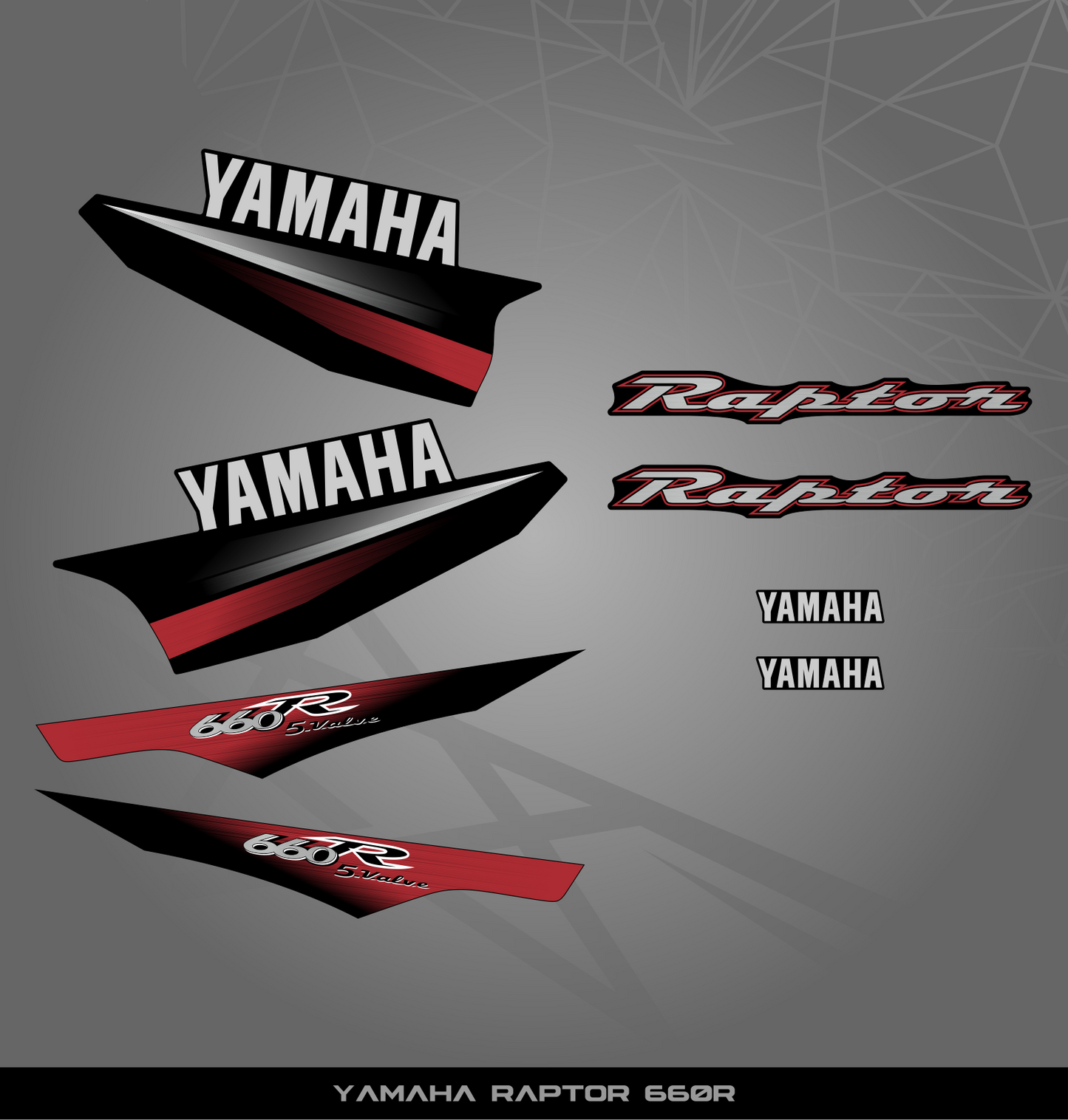 Partial Sticker Kit for Yamaha Raptor 660 R