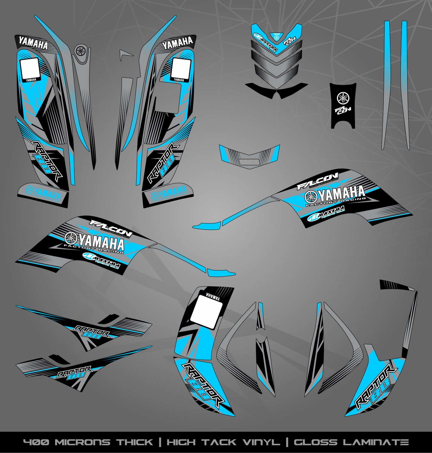 Full Sticker Kit for Yamaha Raptor 80