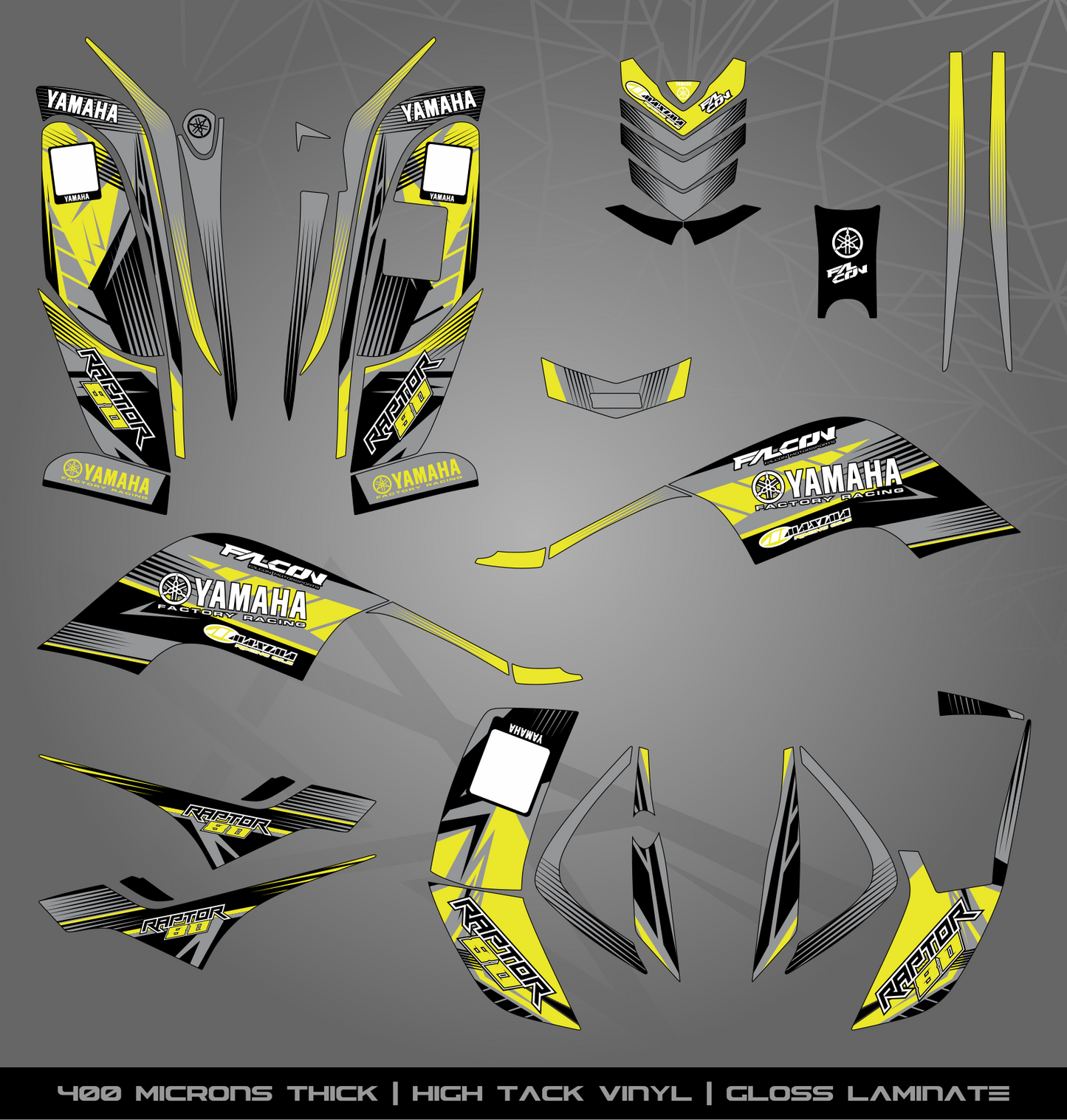 Full Sticker Kit for Yamaha Raptor 80