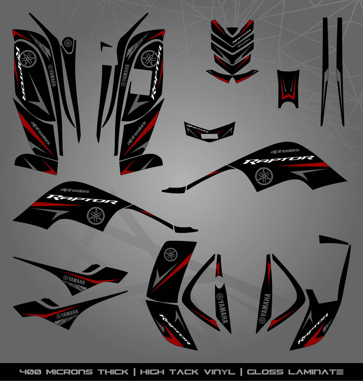 Full Sticker Kit for Yamaha Raptor 80