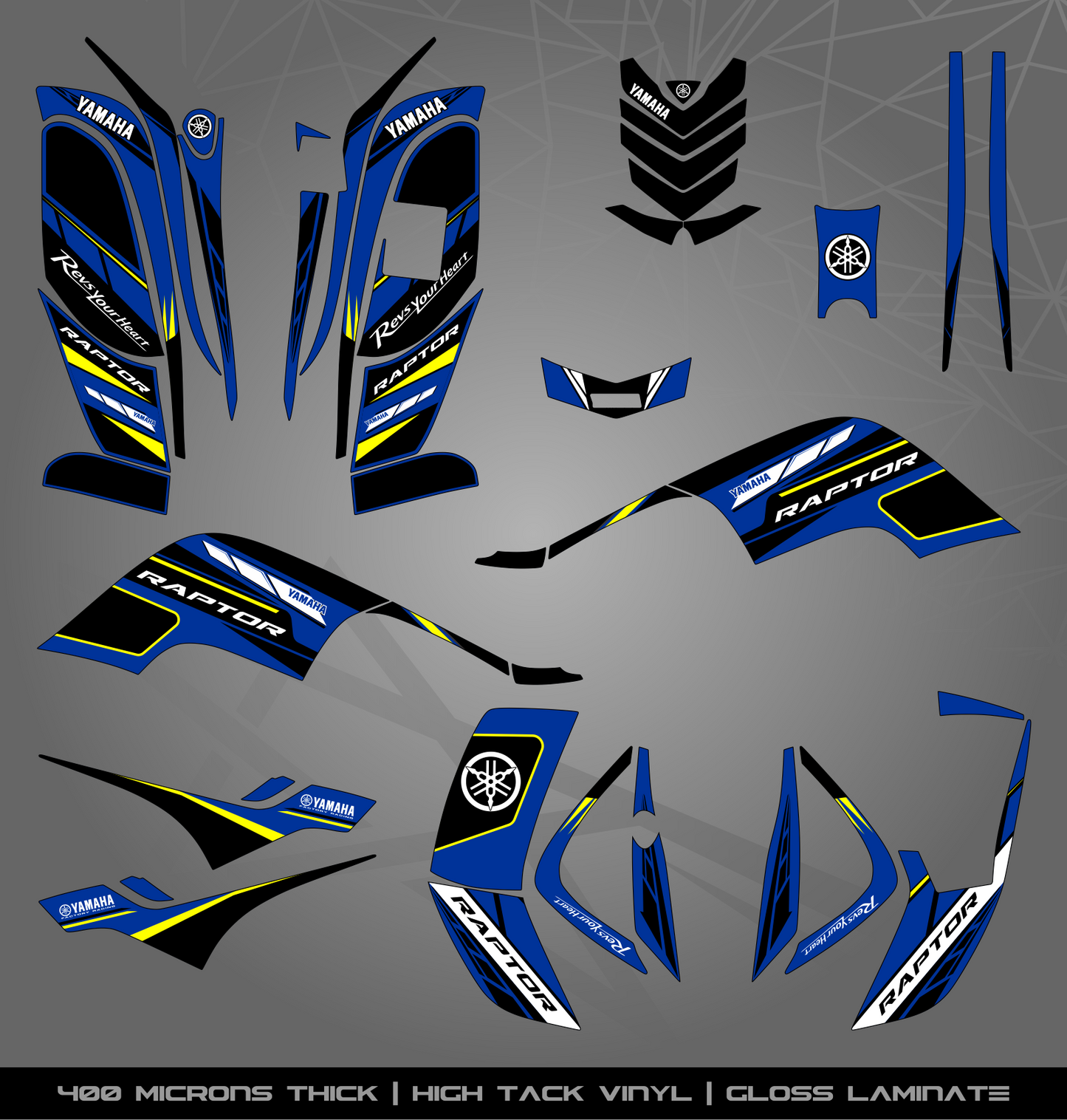 Full Sticker Kit for Yamaha Raptor 80