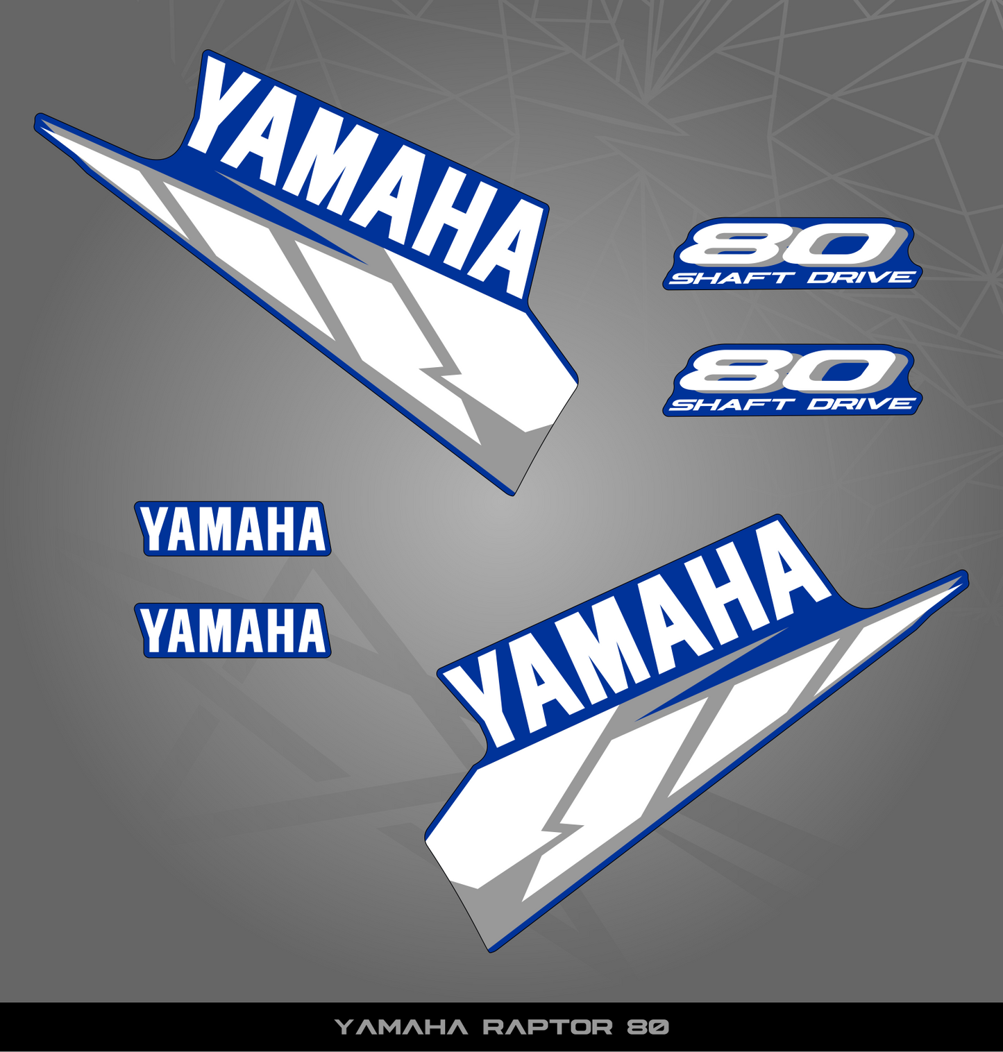 Partial Sticker Kit for Yamaha Raptor 80