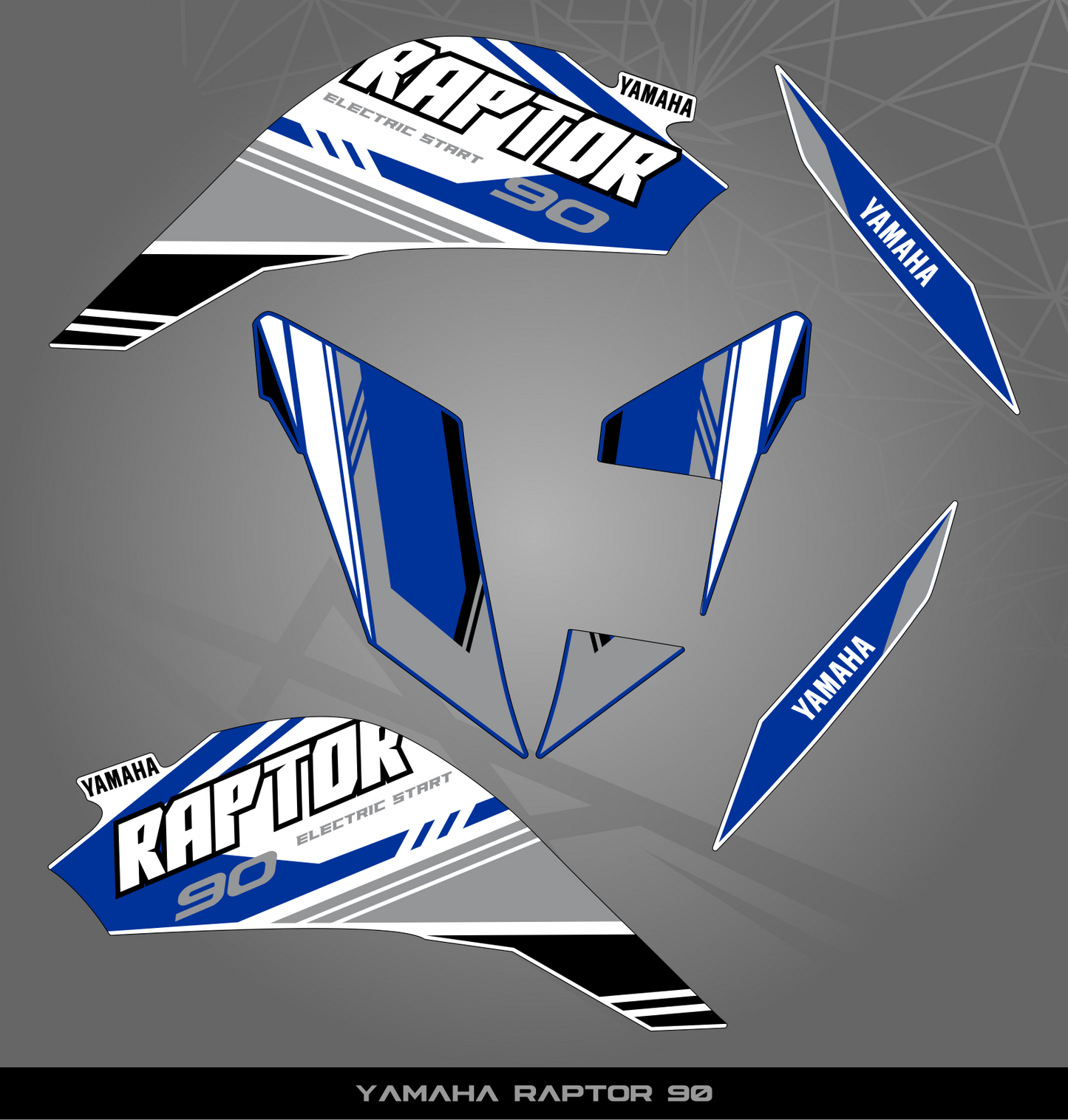 Partial Sticker Kit for Yamaha Raptor 90