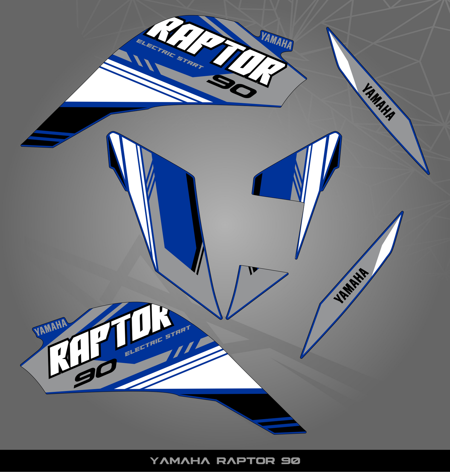 Partial Sticker Kit for Yamaha Raptor 90