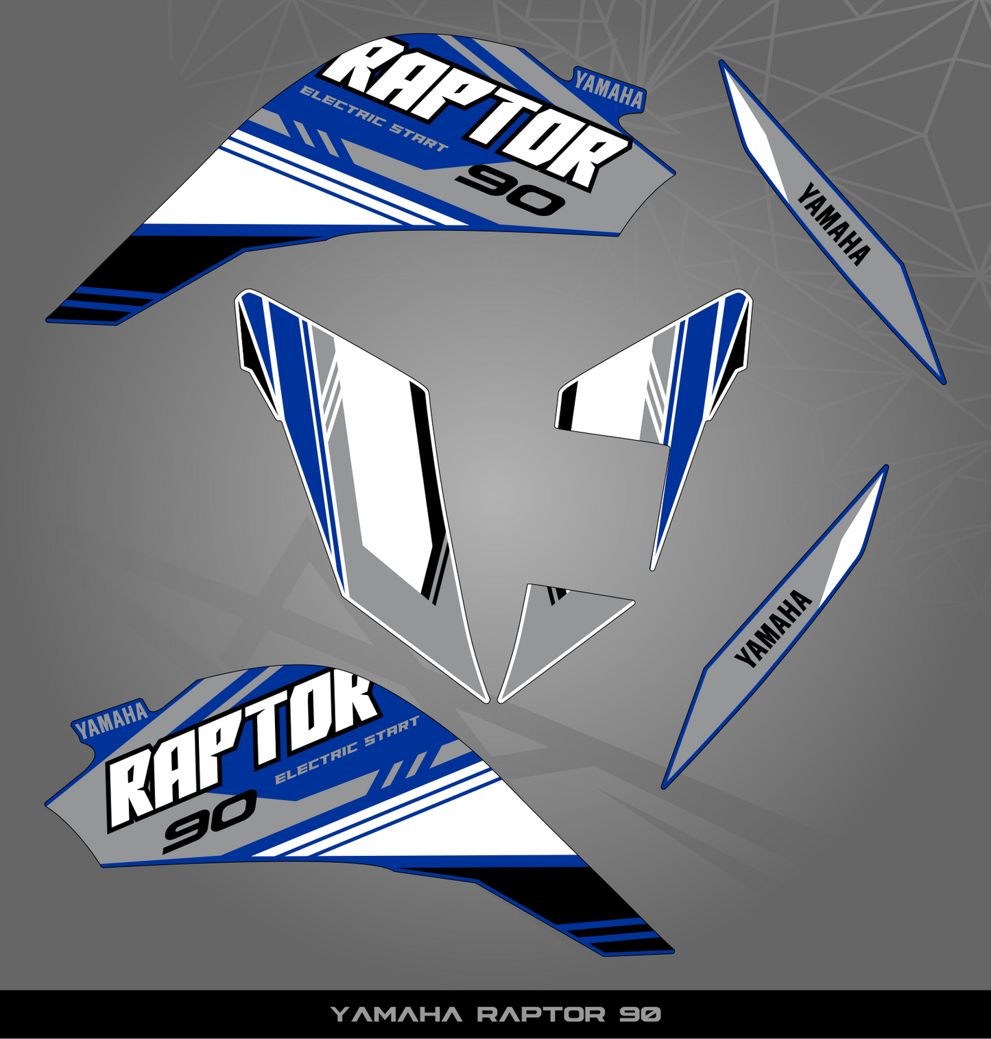 Partial Sticker Kit for Yamaha Raptor 90