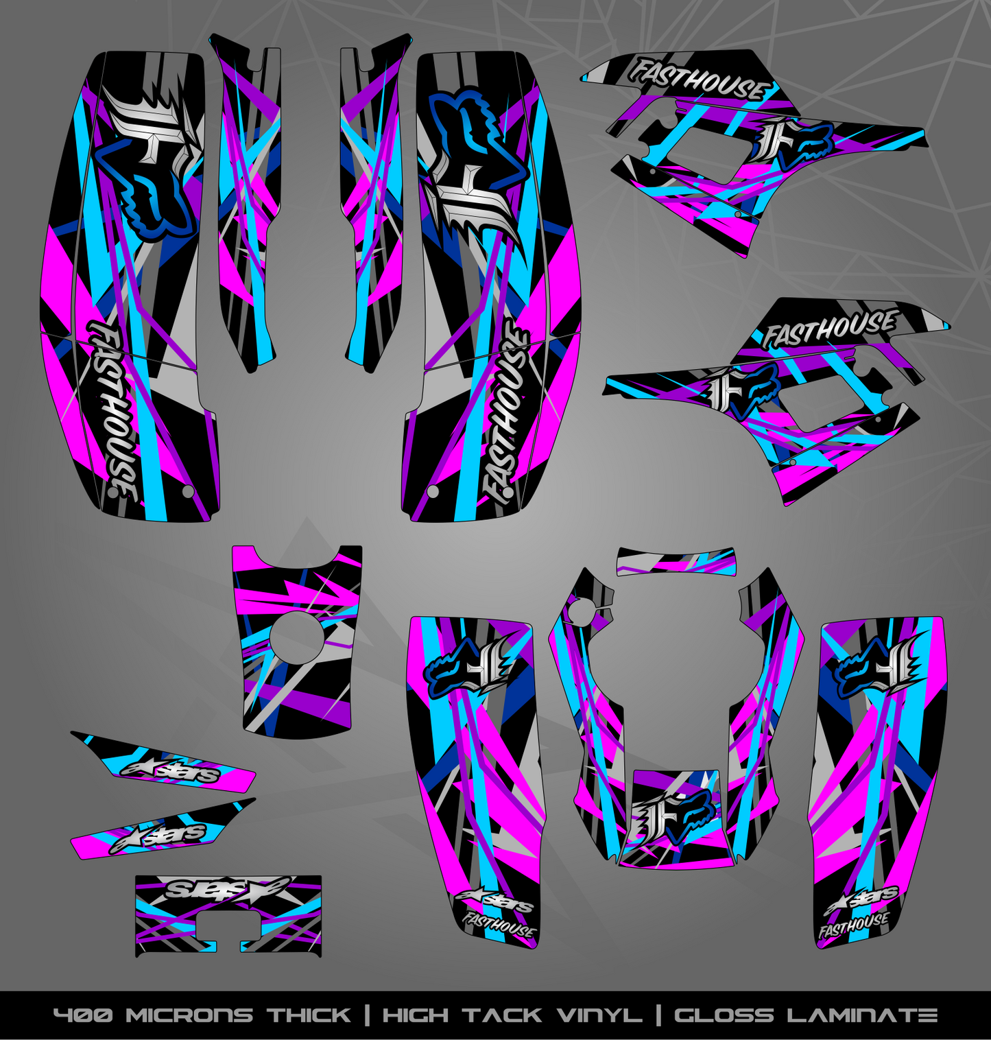 Full Sticker Kit for Yamaha Warrior 350