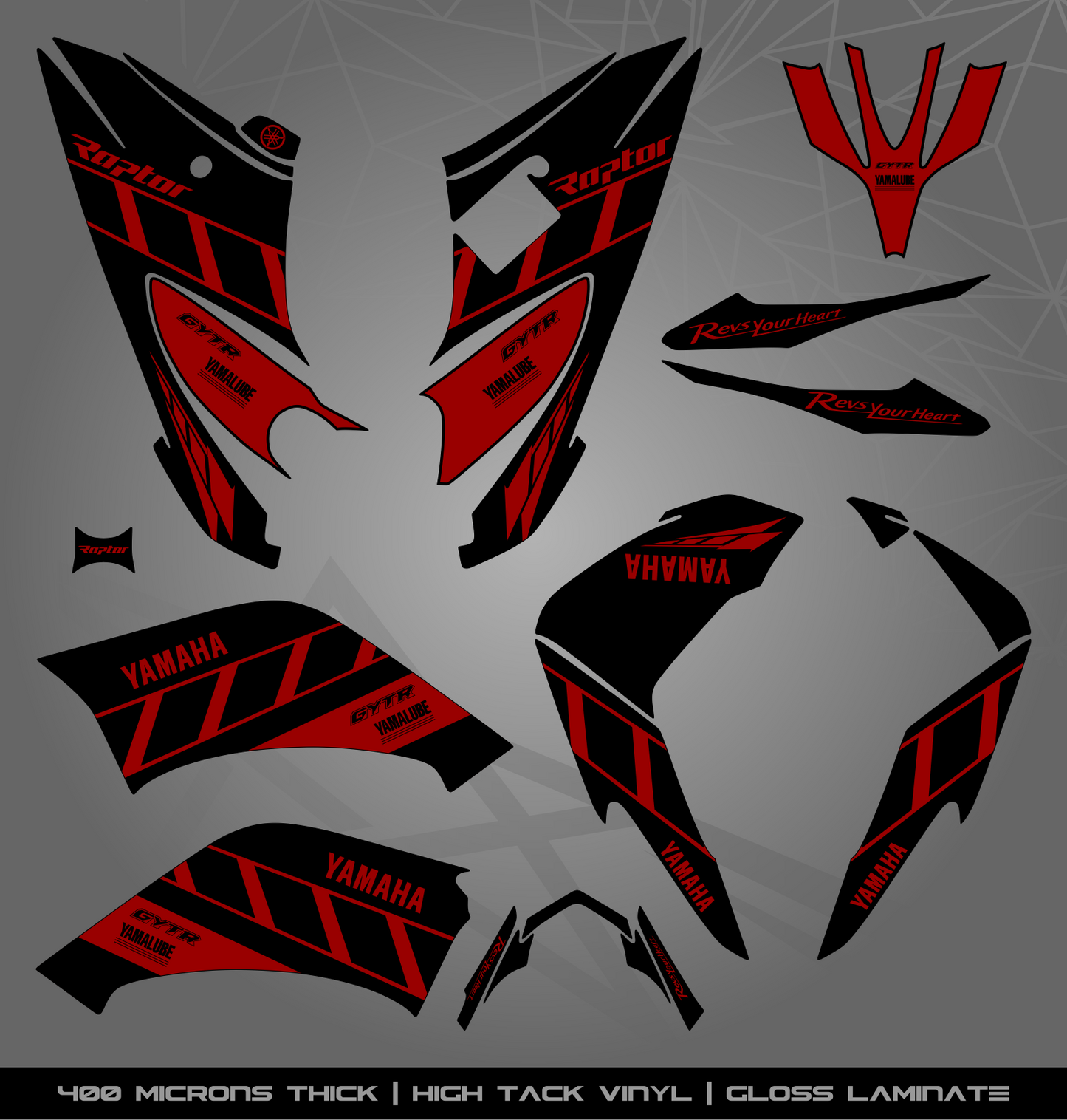 Full Sticker Kit for Yamaha Raptor 250