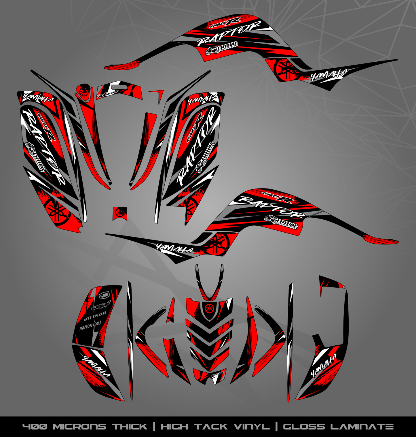 Full Sticker Kit for Yamaha Raptor 660 R