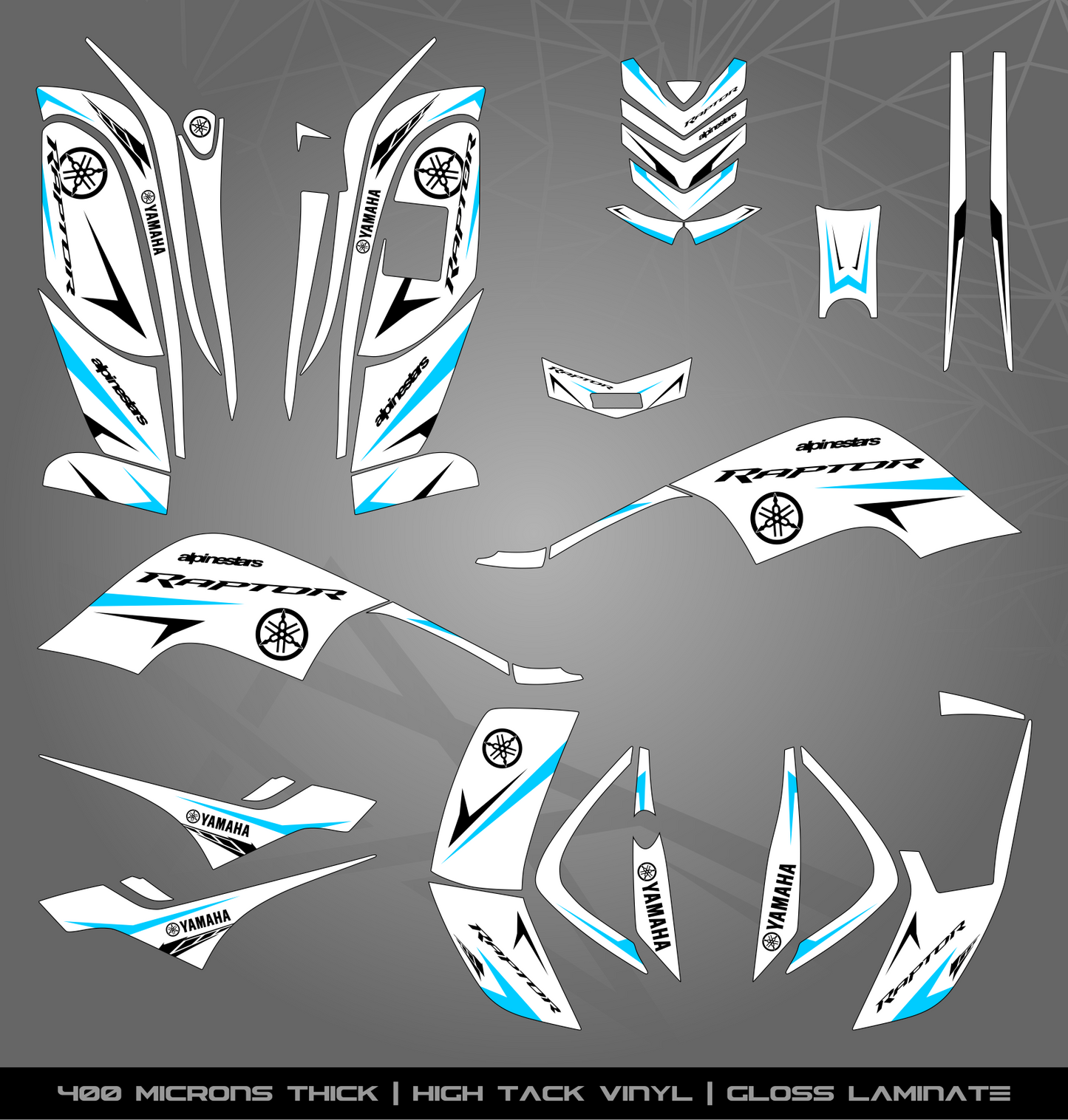 Full Sticker Kit for Yamaha Raptor 80