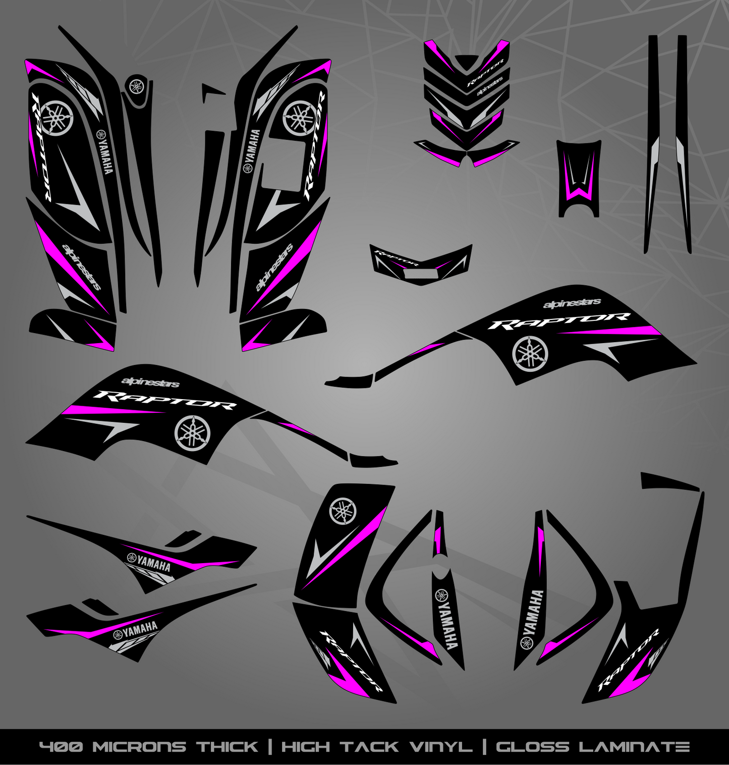 Full Sticker Kit for Yamaha Raptor 80