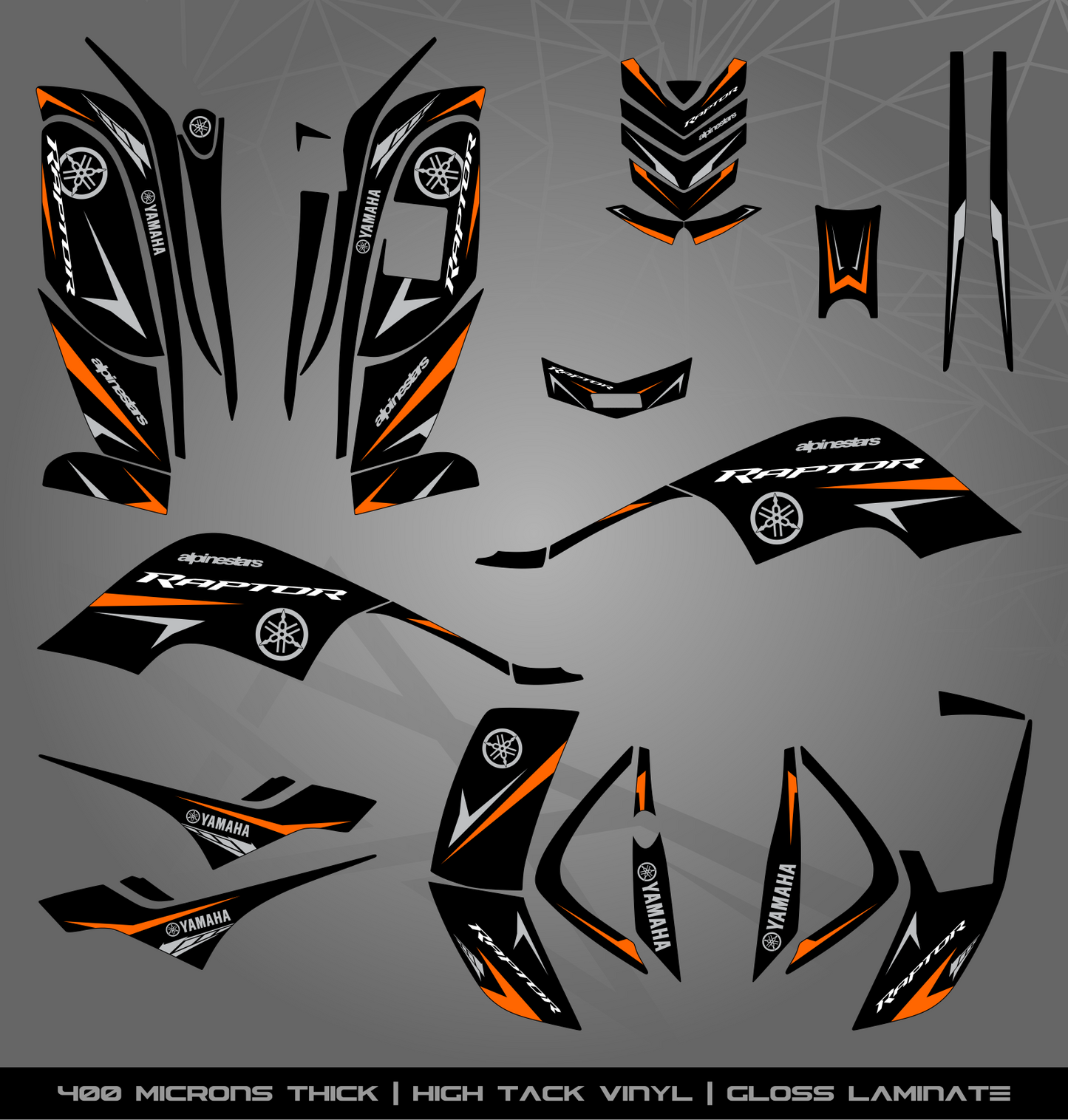 Full Sticker Kit for Yamaha Raptor 80
