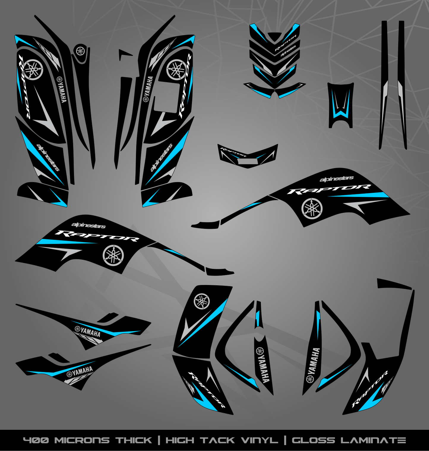 Full Sticker Kit for Yamaha Raptor 80