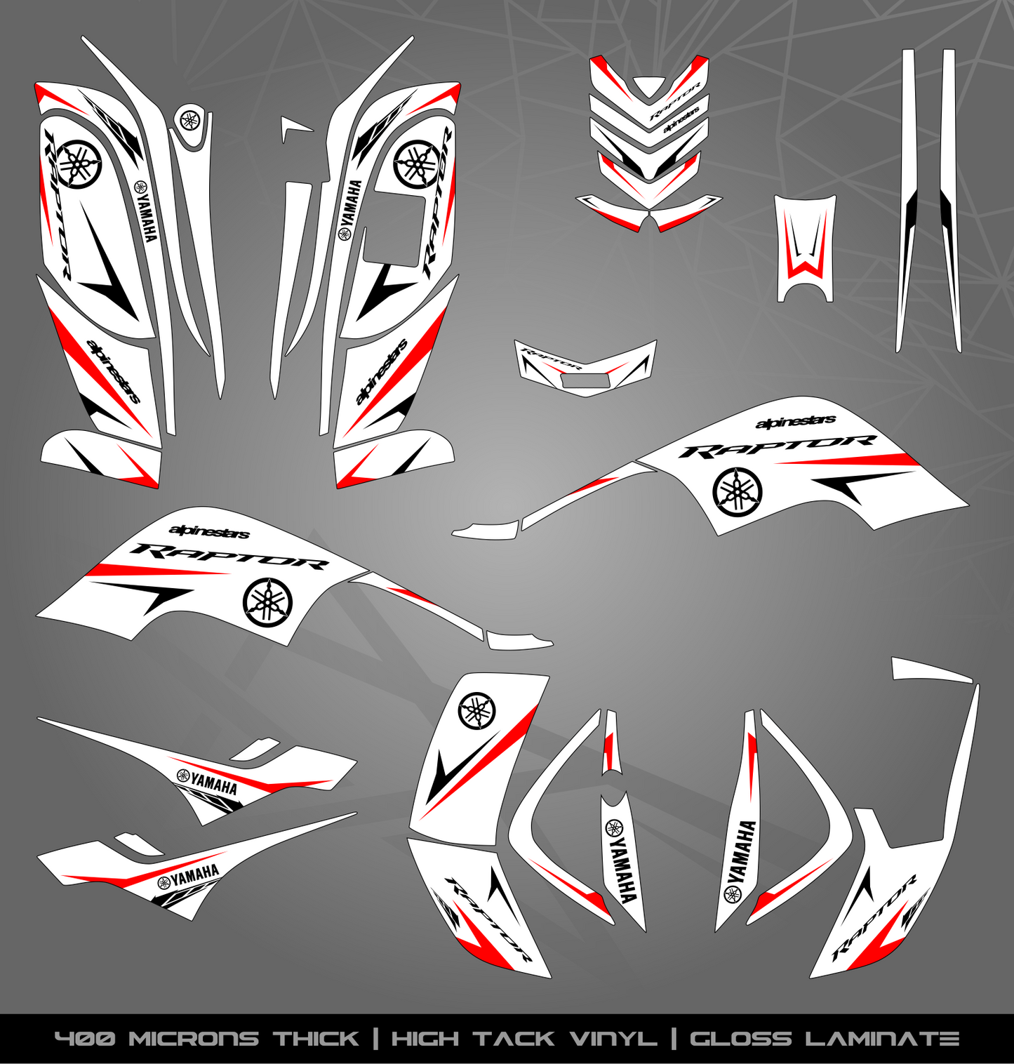 Full Sticker Kit for Yamaha Raptor 80
