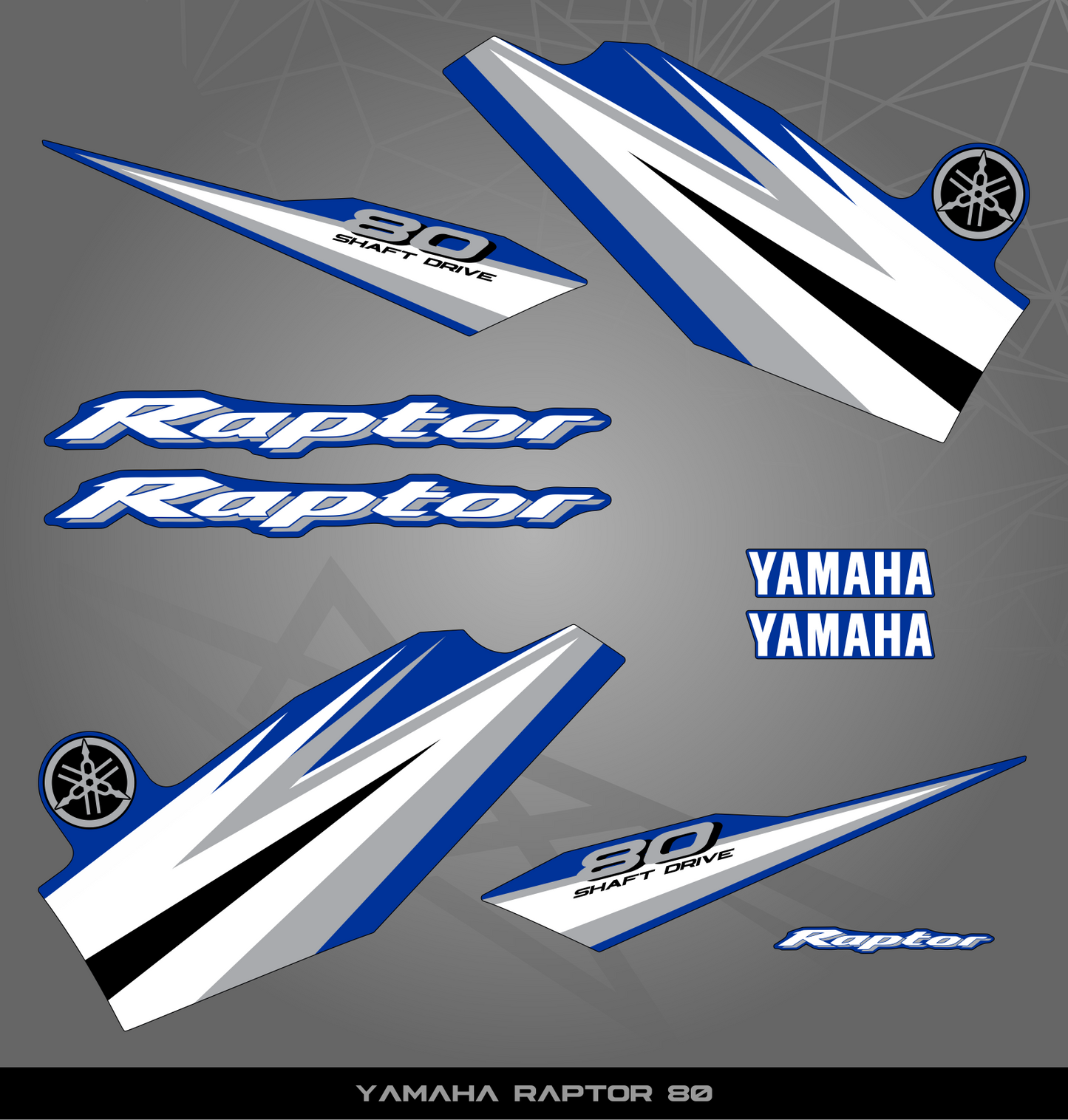 Partial Sticker Kit for Yamaha Raptor 80