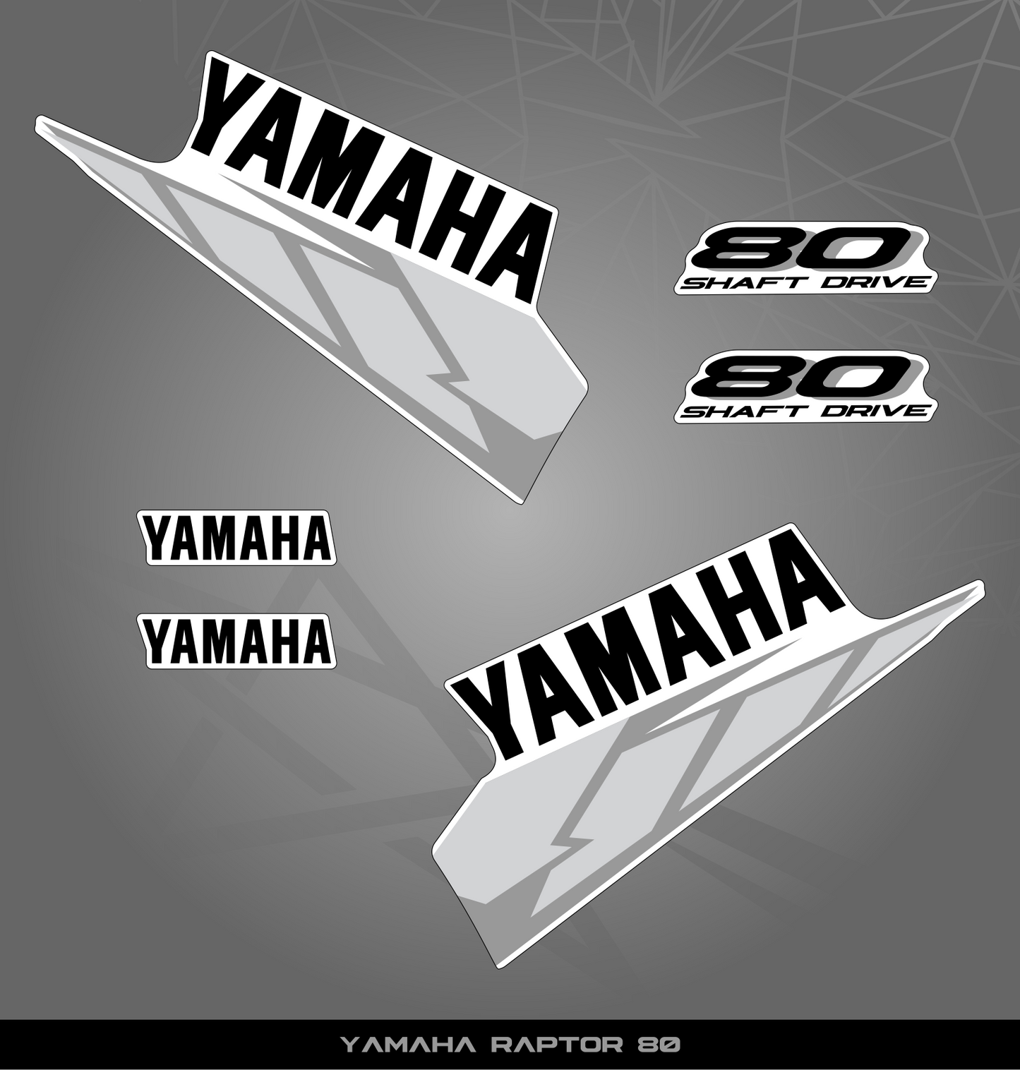 Partial Sticker Kit for Yamaha Raptor 80